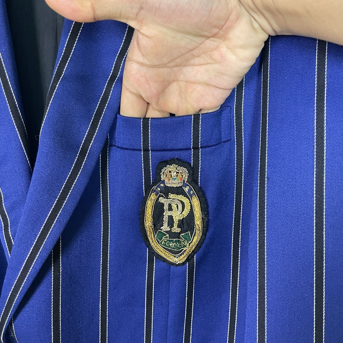 PPFM PPFM Blue Stripes Blazer Size 46R - 5 Thumbnail