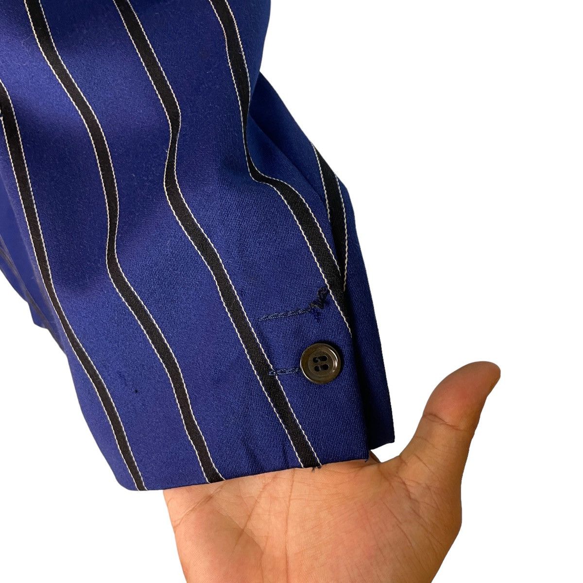 PPFM PPFM Blue Stripes Blazer Size 46R - 11 Thumbnail