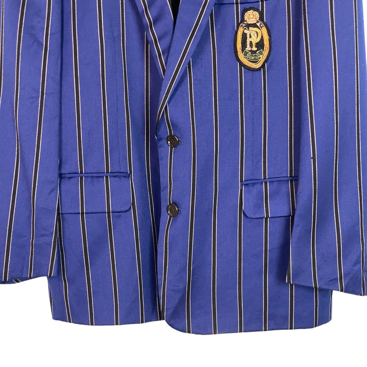PPFM PPFM Blue Stripes Blazer Size 46R - 6 Thumbnail