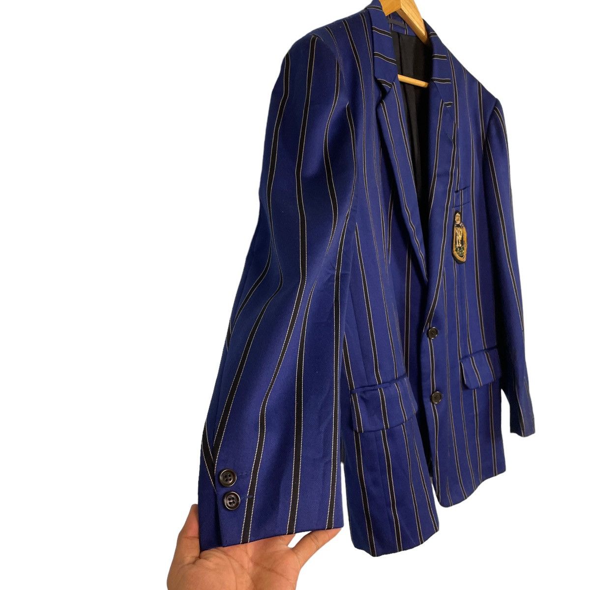 PPFM PPFM Blue Stripes Blazer Size 46R - 7 Thumbnail