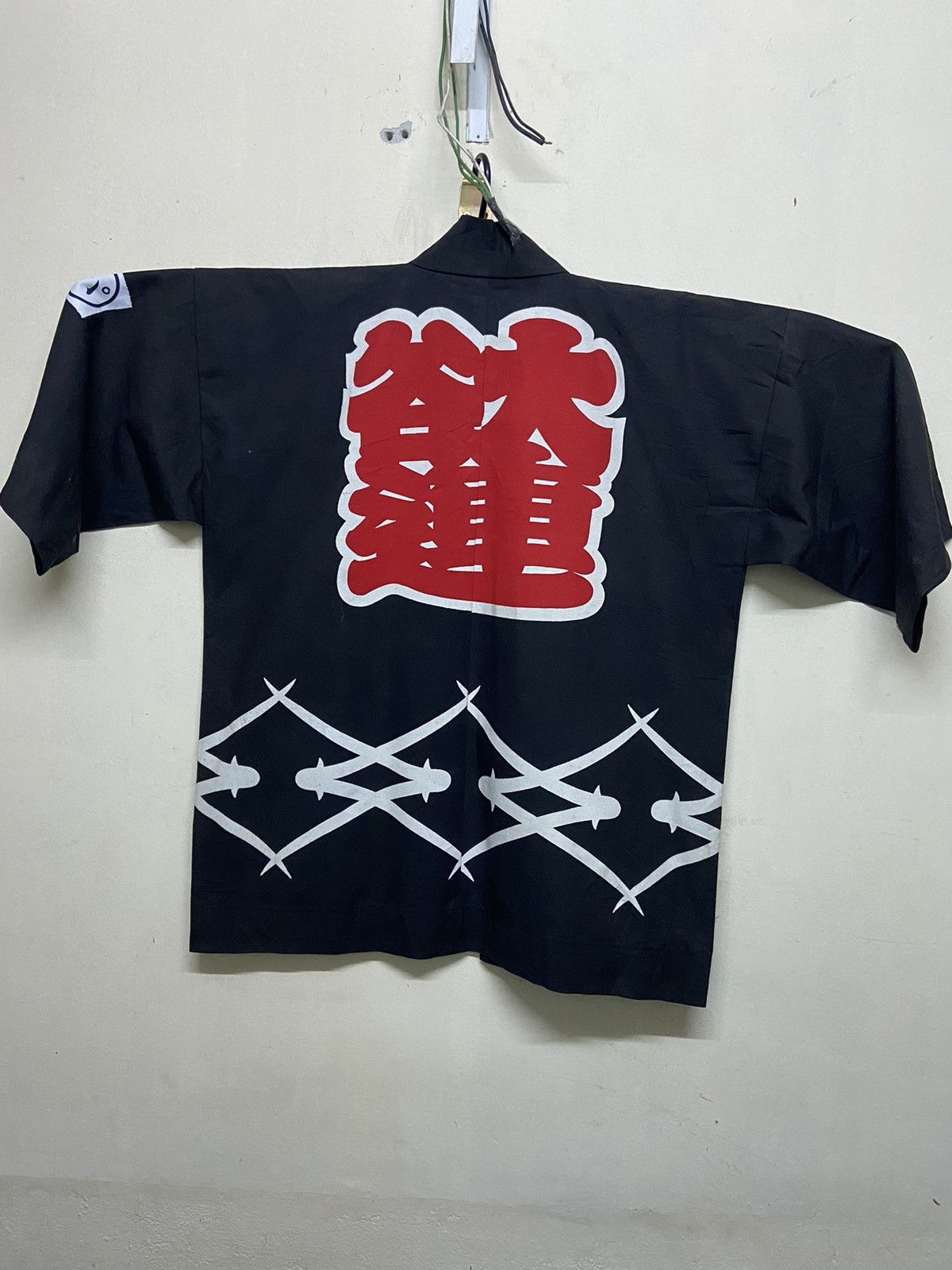 Komono 🔥NEEDGONE🔥Kimono Japan Traditional Black Happi Jacket Size US XL / EU 56 / 4 - 2 Thumbnail