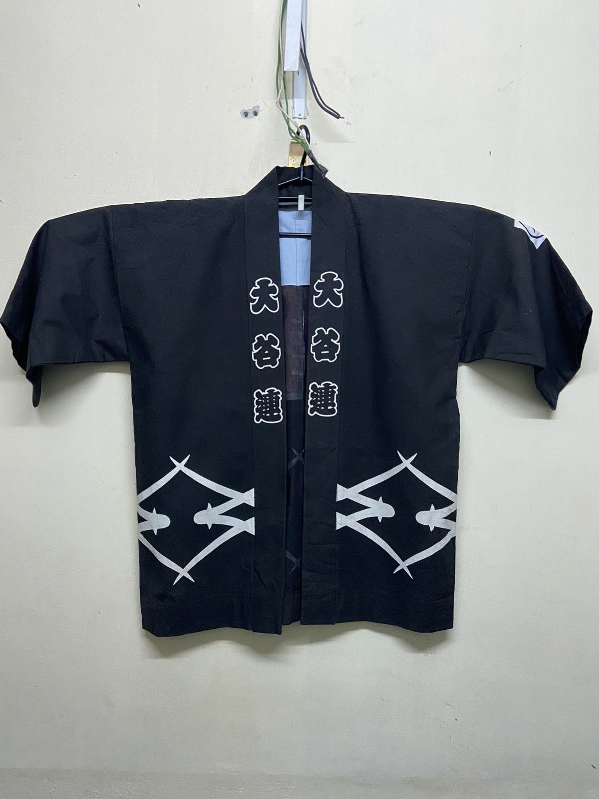 Komono 🔥NEEDGONE🔥Kimono Japan Traditional Black Happi Jacket Size US XL / EU 56 / 4 - 1 Thumbnail