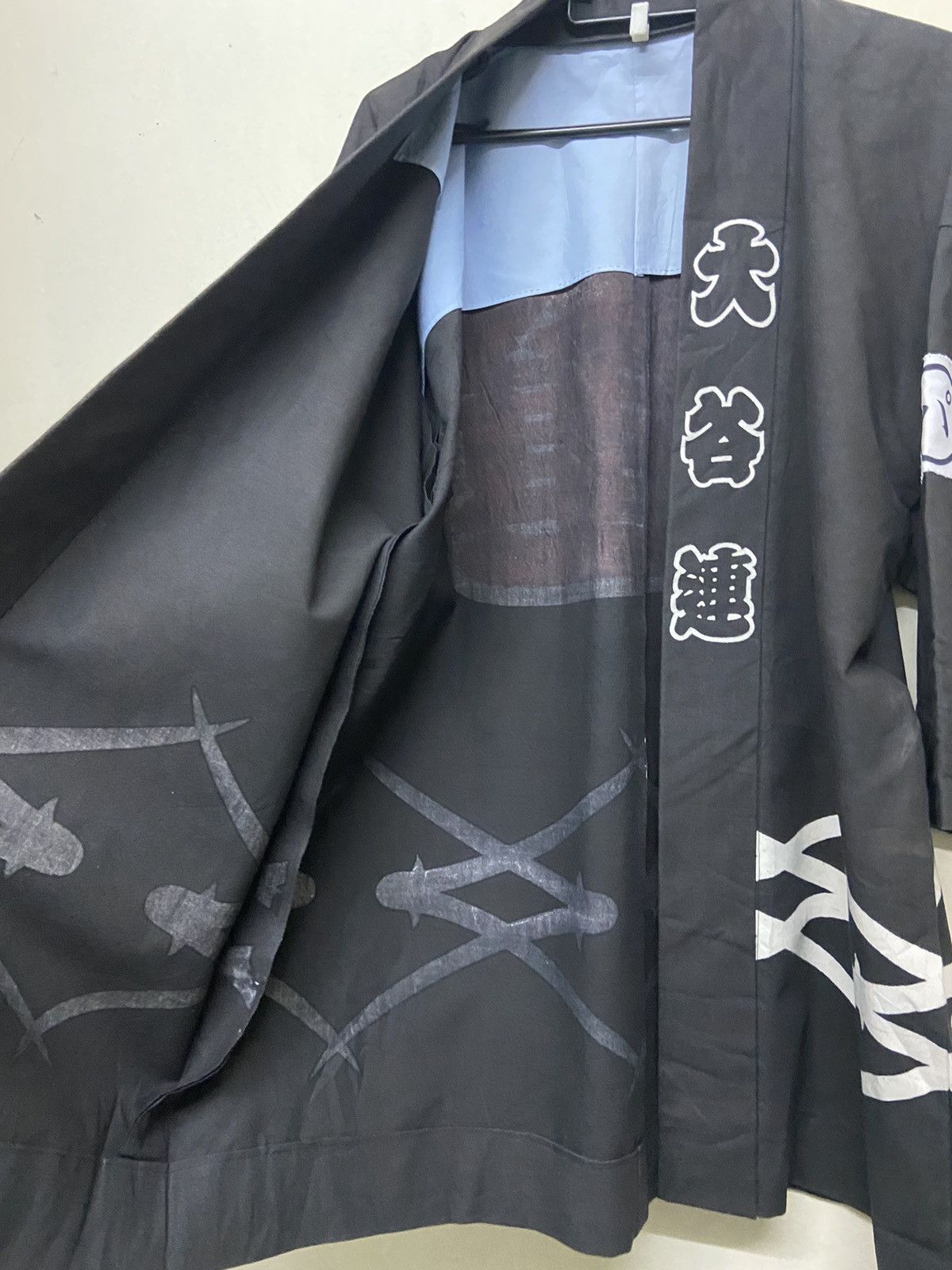 Komono 🔥NEEDGONE🔥Kimono Japan Traditional Black Happi Jacket Size US XL / EU 56 / 4 - 7 Thumbnail