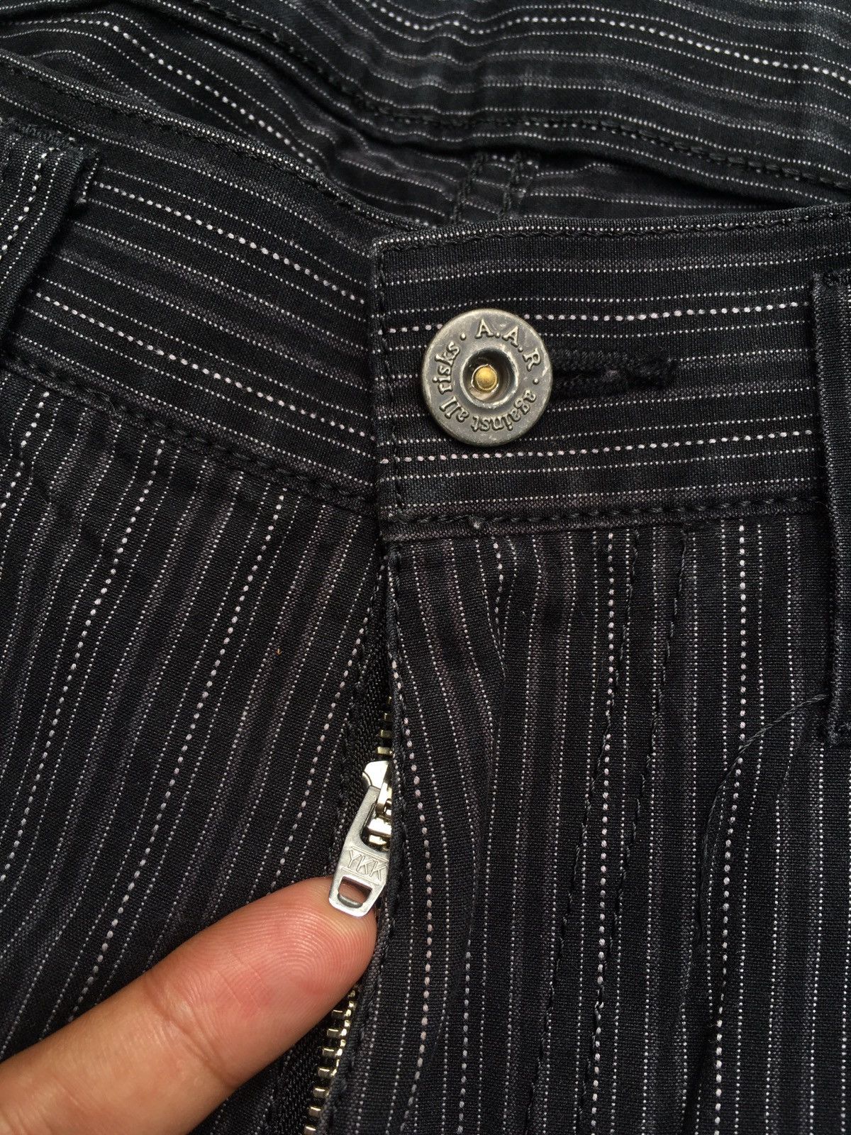 Japanese Brand × Yohji Yamamoto Vintage A.A.R Against All Risk by Yohji Yamamoto pants Size US 29 - 4 Thumbnail