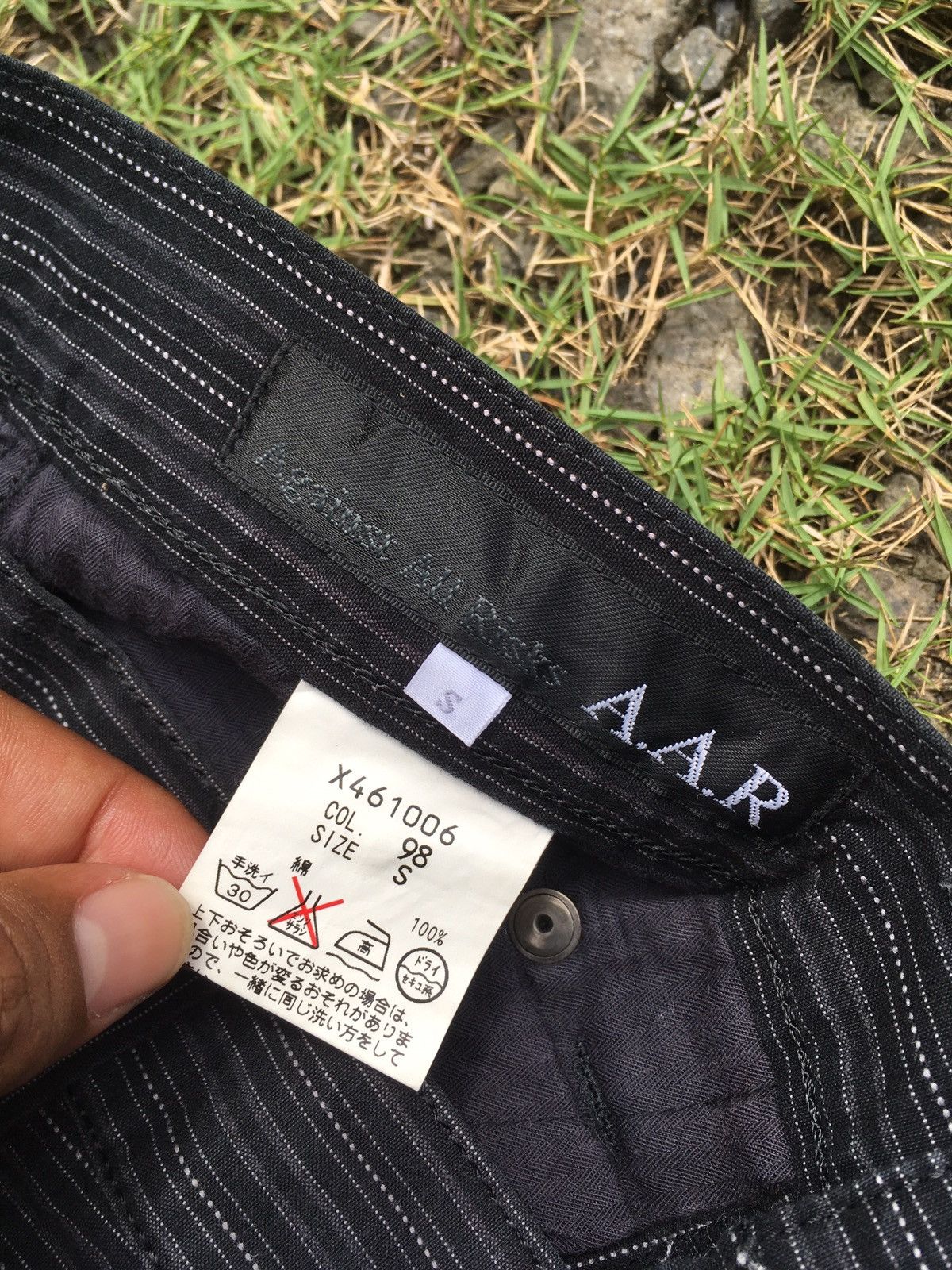 Japanese Brand × Yohji Yamamoto Vintage A.A.R Against All Risk by Yohji Yamamoto pants Size US 29 - 5 Thumbnail