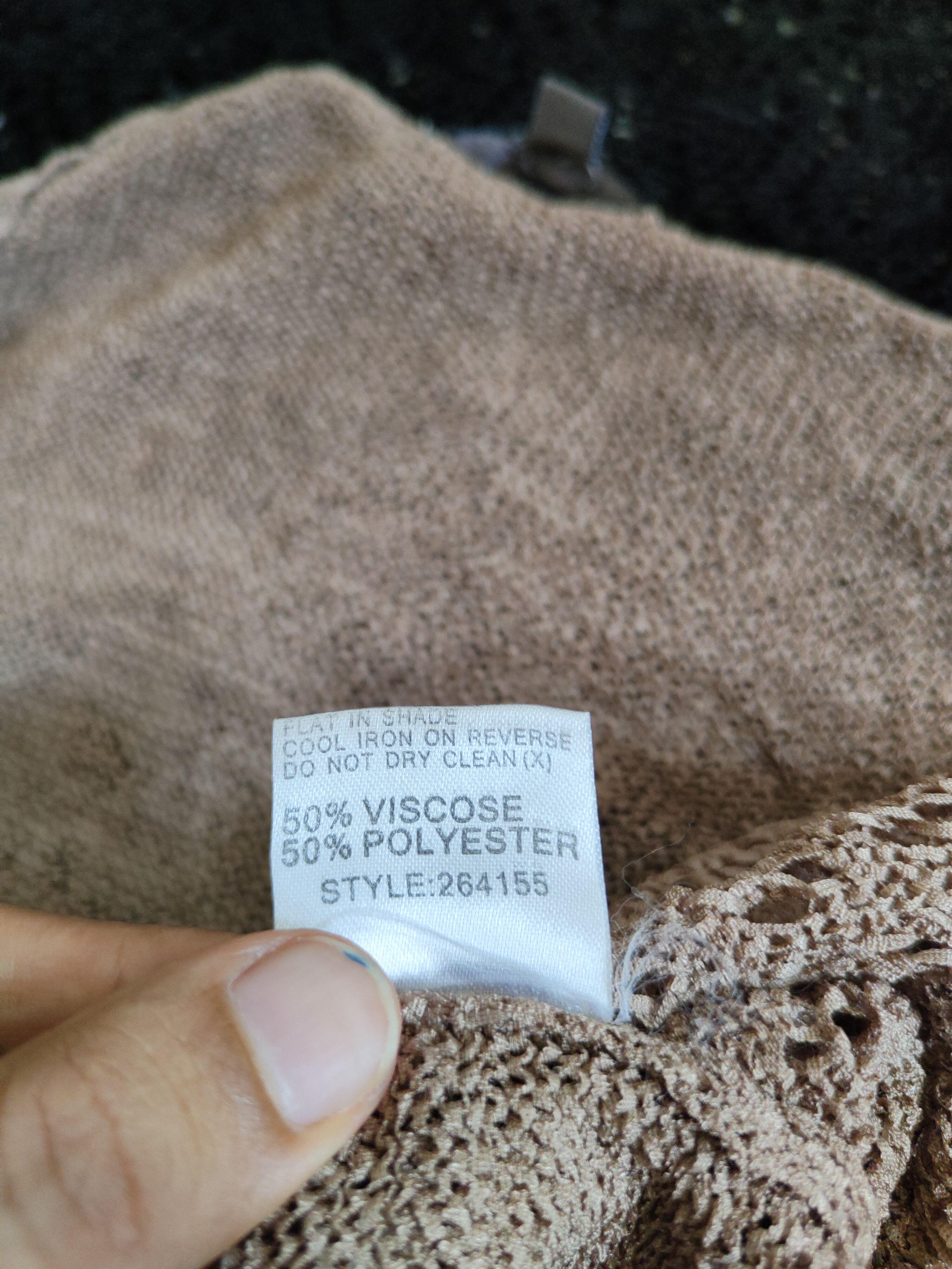 Japanese Brand Katies Brown Crochet Meshnet Knitwear Cardigan #S970 Size L / US 10 / IT 46 - 11 Thumbnail
