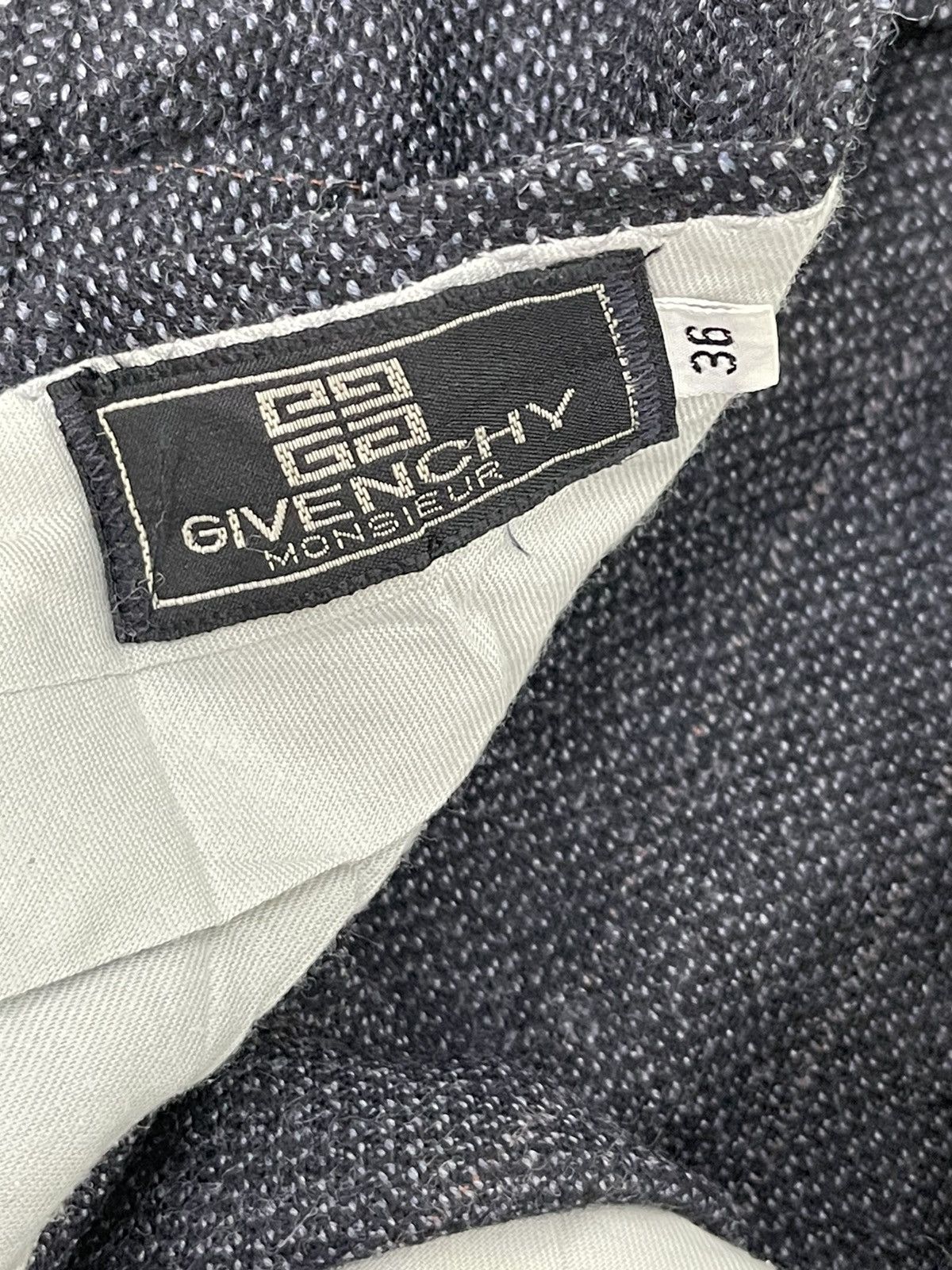 Givenchy Woven Wool Trouser Givenchy Wide Baggy Tapered 5🟦4 Size US 35 - 19 Thumbnail