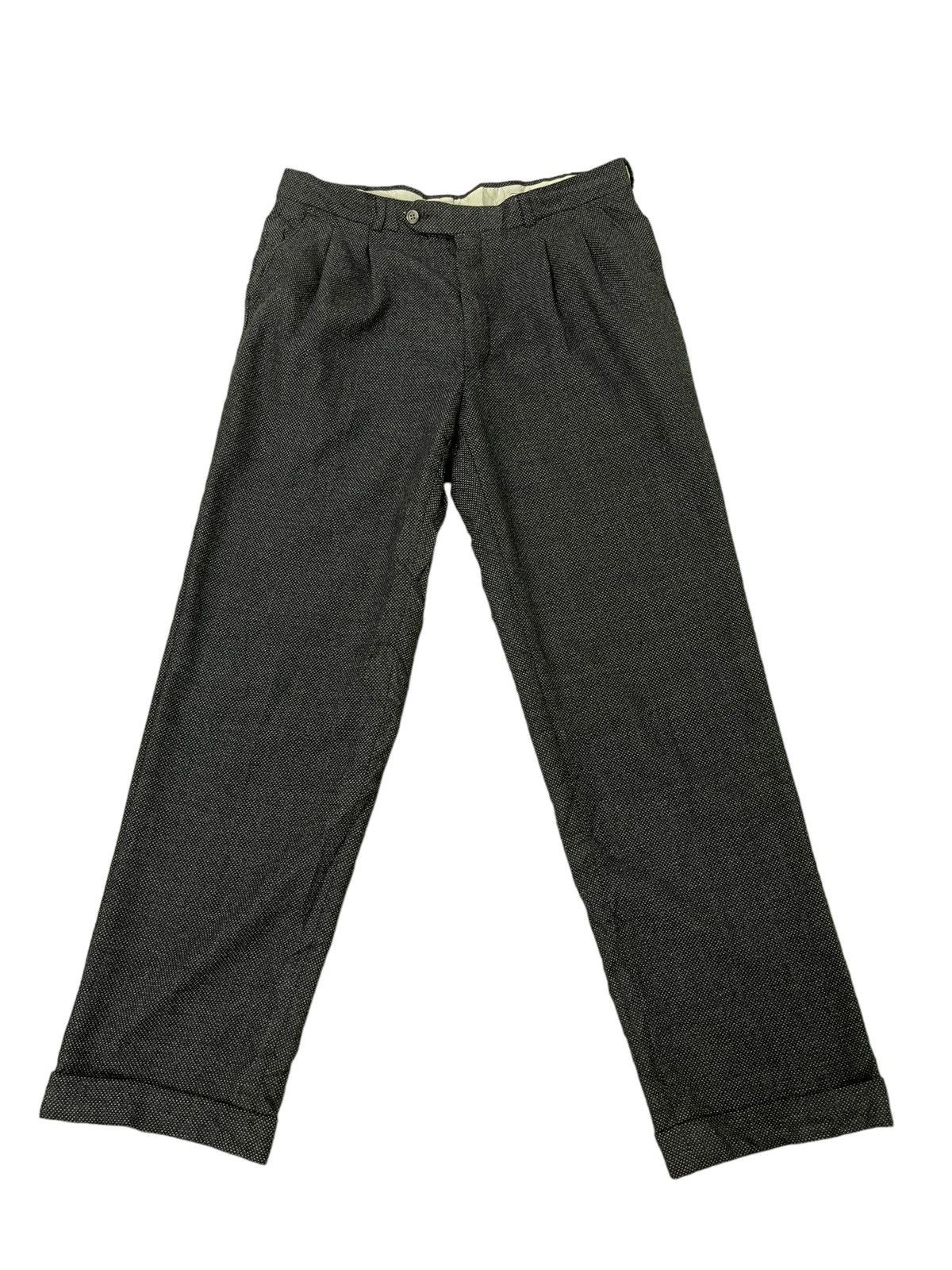 Givenchy Woven Wool Trouser Givenchy Wide Baggy Tapered 5🟦4 Size US 35 - 2 Thumbnail