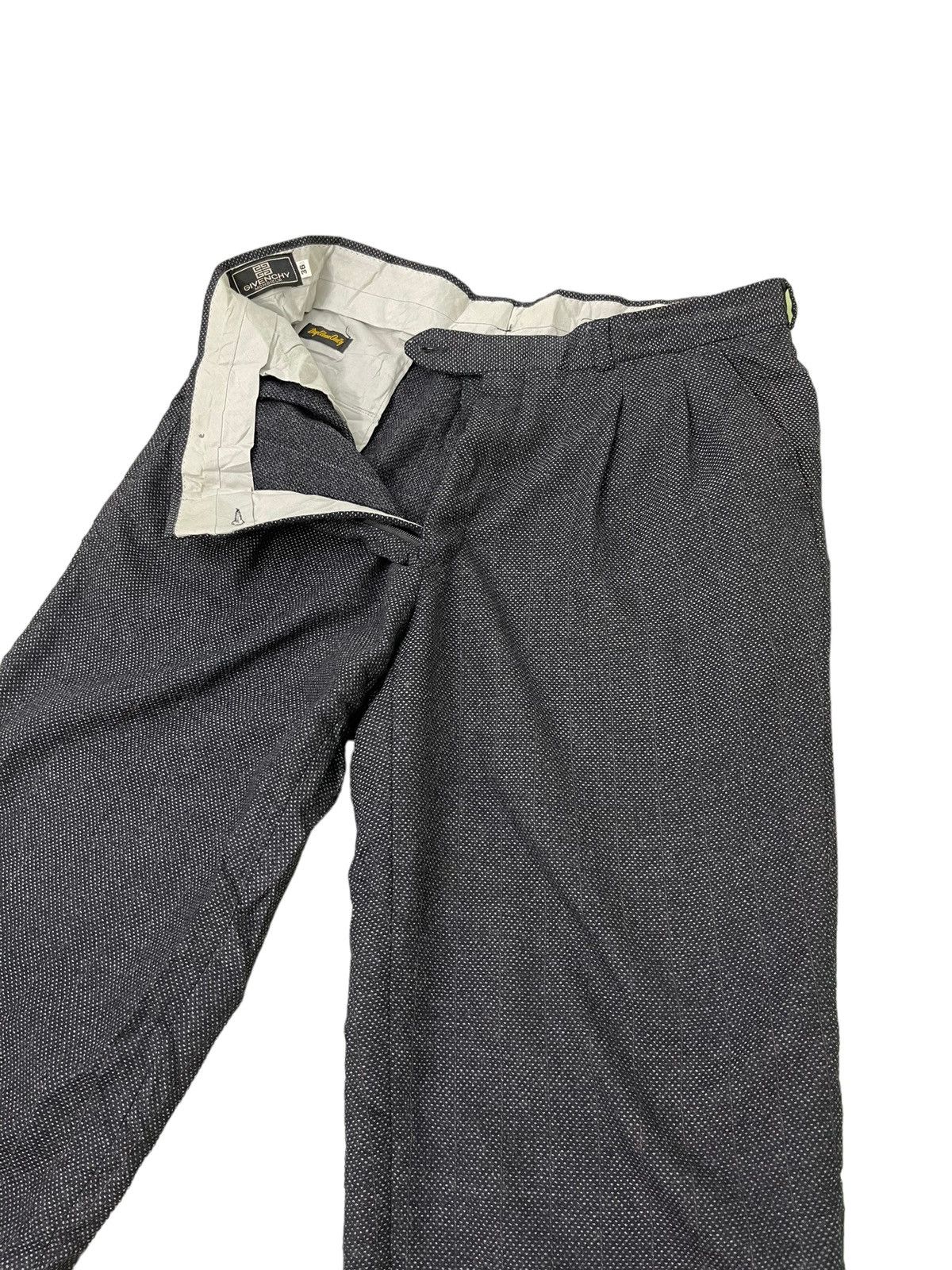 Givenchy Woven Wool Trouser Givenchy Wide Baggy Tapered 5🟦4 Size US 35 - 1 Thumbnail