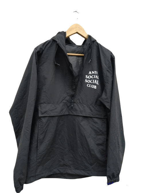 image of Anti Social Social Club Anorak Shell Jacket, Men's (Size Medium)