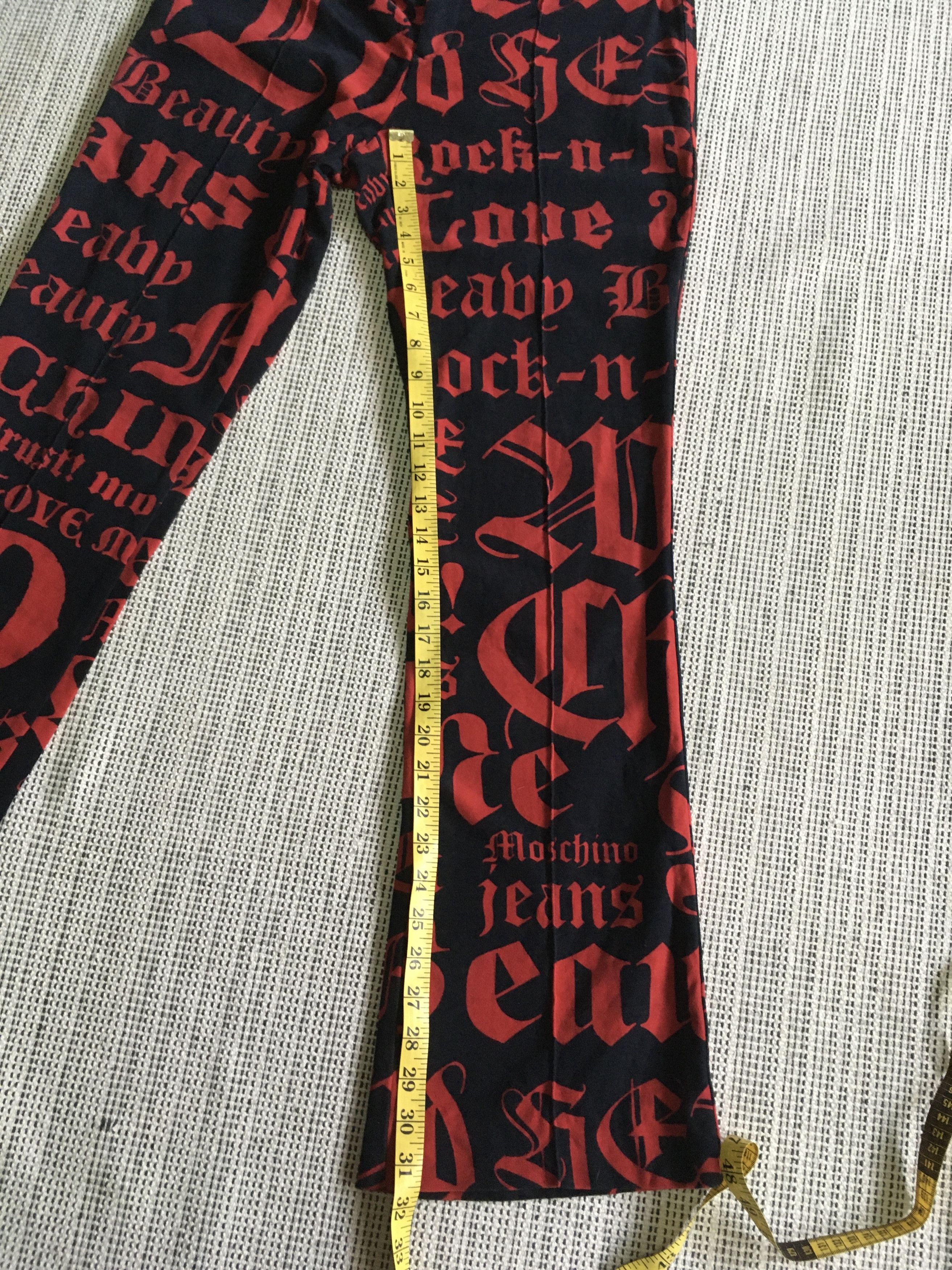 Moschino × Vintage Vintage Moschino Flare Jean PUNK Design Thin Curdro Size 28" / US 6 / IT 42 - 14 Thumbnail