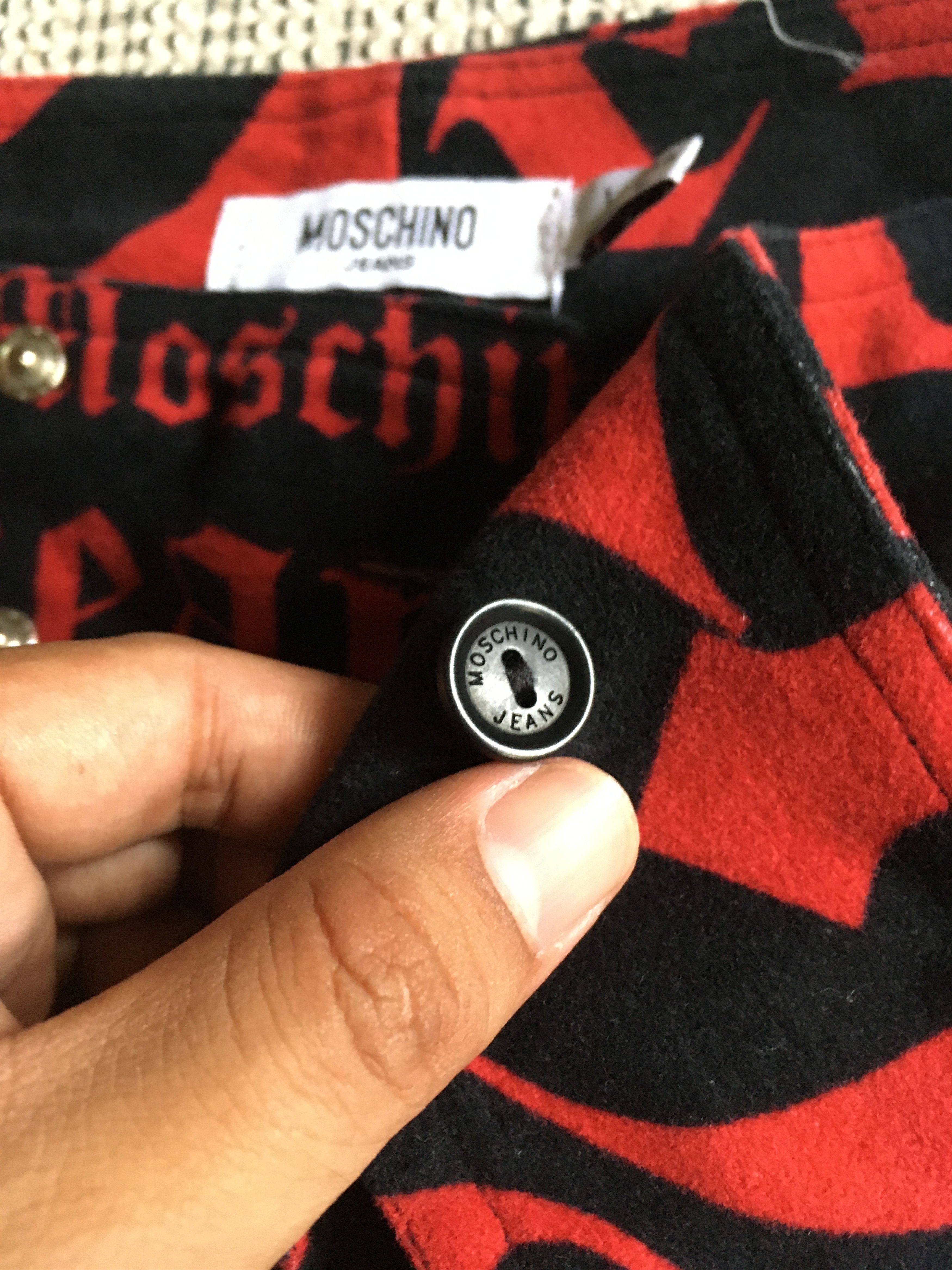 Moschino × Vintage Vintage Moschino Flare Jean PUNK Design Thin Curdro Size 28" / US 6 / IT 42 - 7 Thumbnail