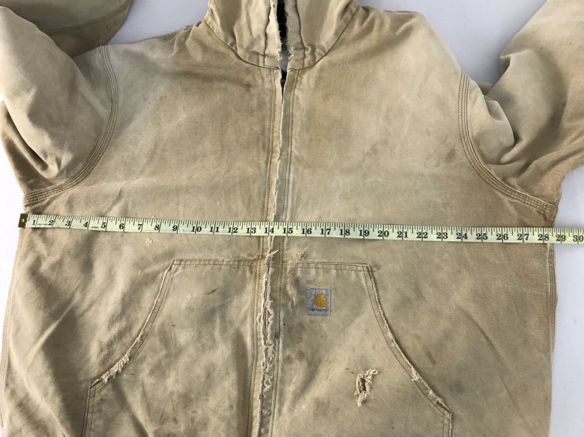 Carhartt Carhartt Distressed Loose Fit Jacket Zipup Big Pocket Design Size US XXL / EU 58 / 5 - 9 Thumbnail