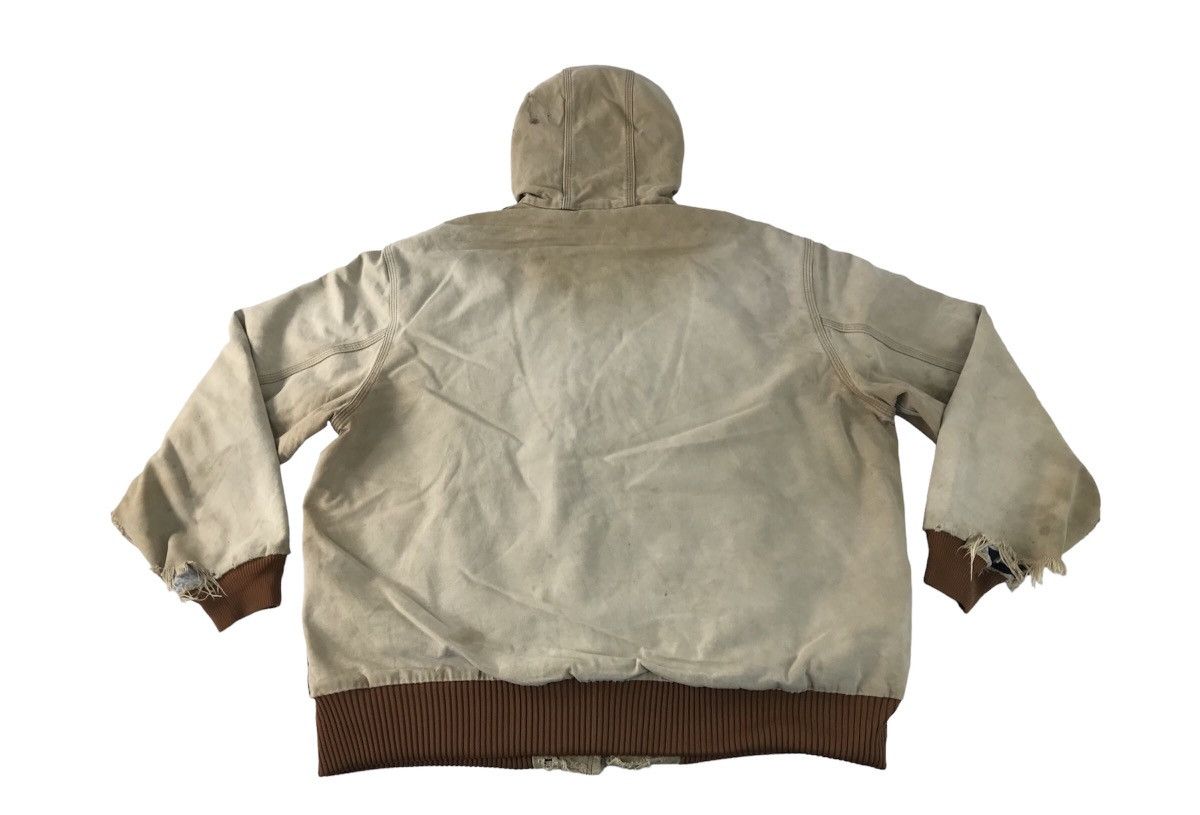 Carhartt Carhartt Distressed Loose Fit Jacket Zipup Big Pocket Design Size US XXL / EU 58 / 5 - 2 Thumbnail