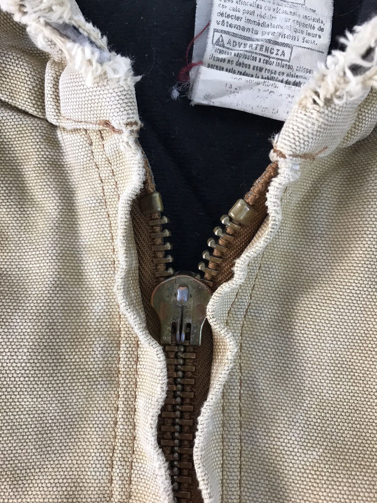 Carhartt Carhartt Distressed Loose Fit Jacket Zipup Big Pocket Design Size US XXL / EU 58 / 5 - 14 Thumbnail