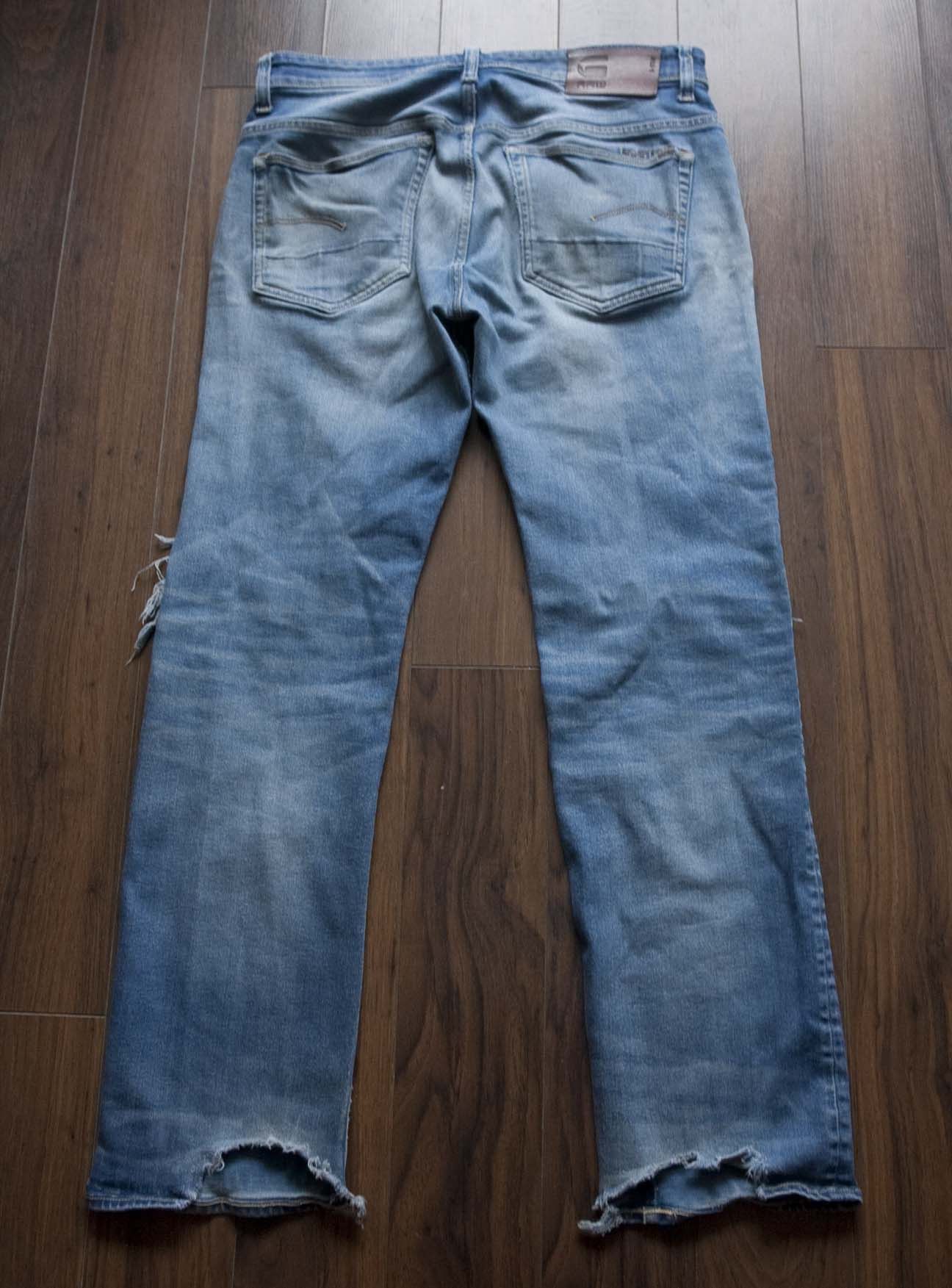 G-Star G Star 3301 Loose Jeans Distressed Size 33x30 Size US 33 - 6 Thumbnail