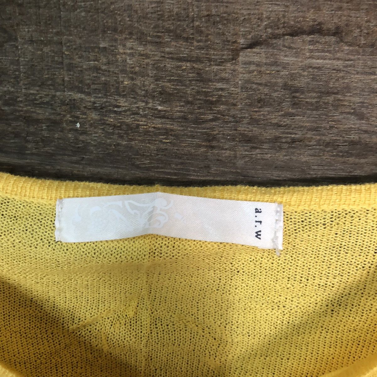 Japanese Brand ARW Yellow Patterned Cardigans thin knitwear japan #7255 Size S / US 4 / IT 40 - 7 Thumbnail
