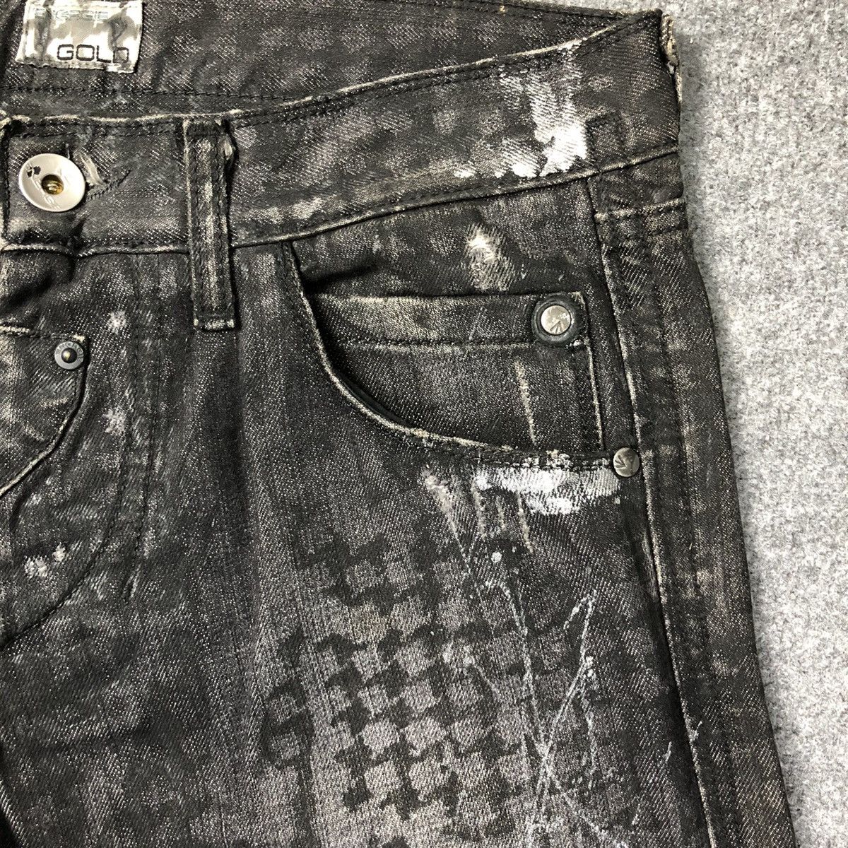 Energie Vintage Energie Gold Italy Luxury Skulls Jeans Size US 32 / EU 48 - 12 Thumbnail
