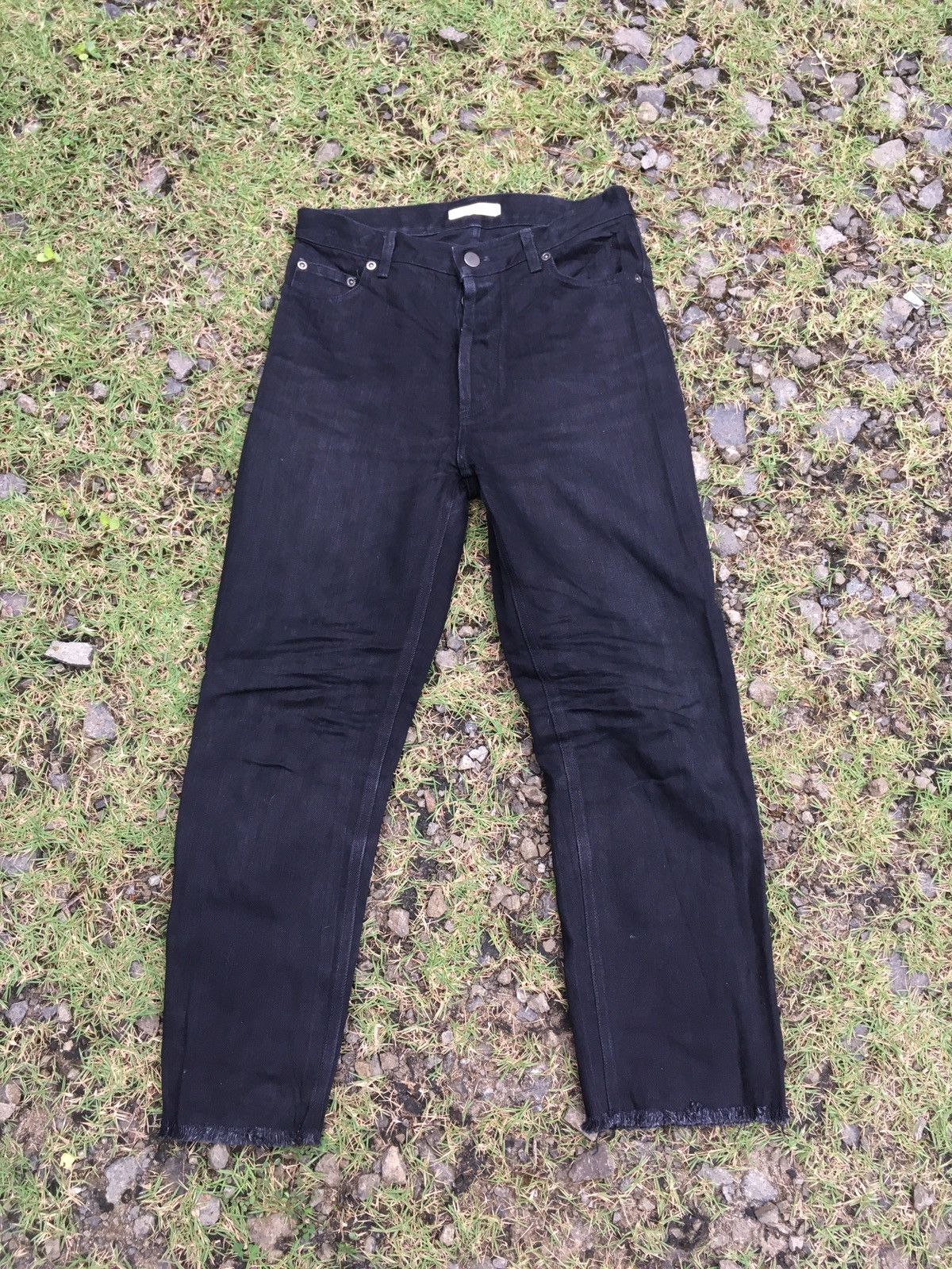 Celine Celine Raw Edge Denim Size 25" / US 0 / IT 36 - 1 Thumbnail