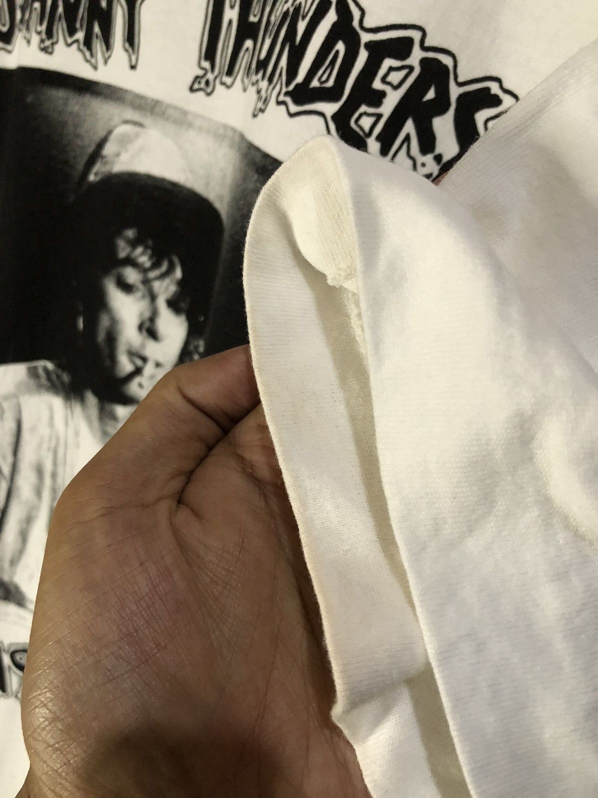 Band Tees × Vintage Vintage 1991 Johnny Thunders Memorial Shirt New York Dolls Size US L / EU 52-54 / 3 - 11 Thumbnail