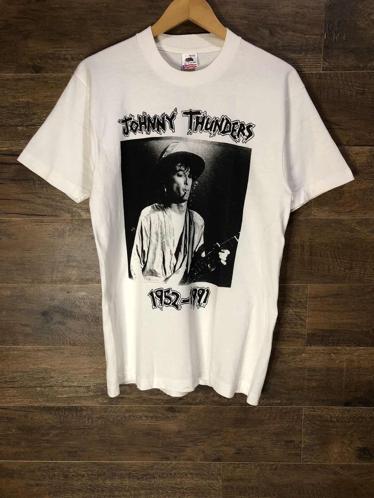 Vintage 1991 Johnny Thunders Memorial Shirt New York Dolls
