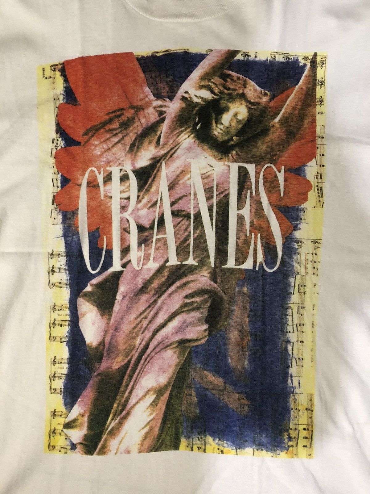 Band Tees × Vintage Vintage 1991 Cranes Wings Of Joy Album Shirt Shoegaze Band Size US L / EU 52-54 / 3 - 3 Thumbnail