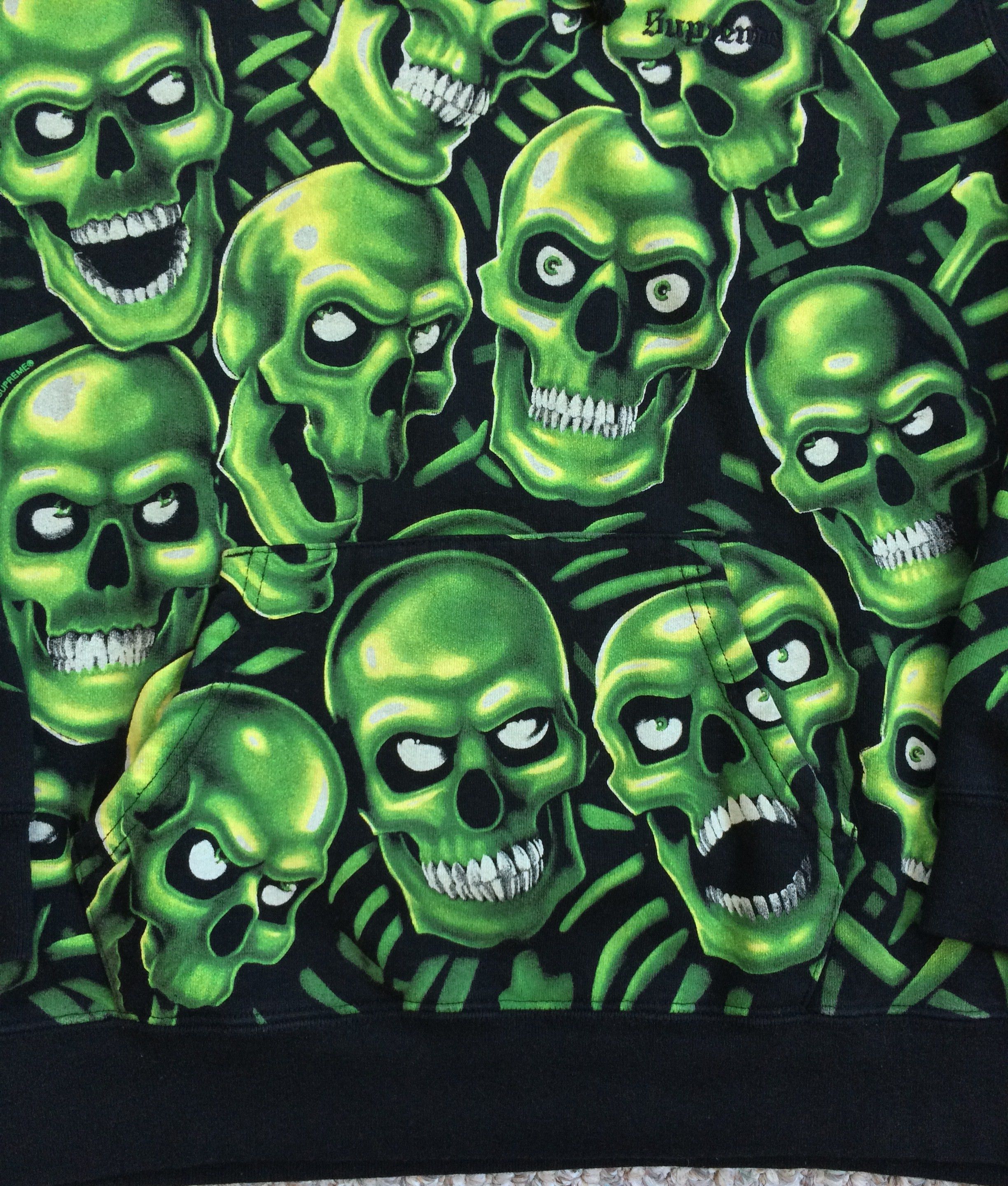 Liquid Blue × Supreme S/S 2018 Supreme x Liquid Blue Skull Pile Hoodie Size US M / EU 48-50 / 2 - 3 Thumbnail