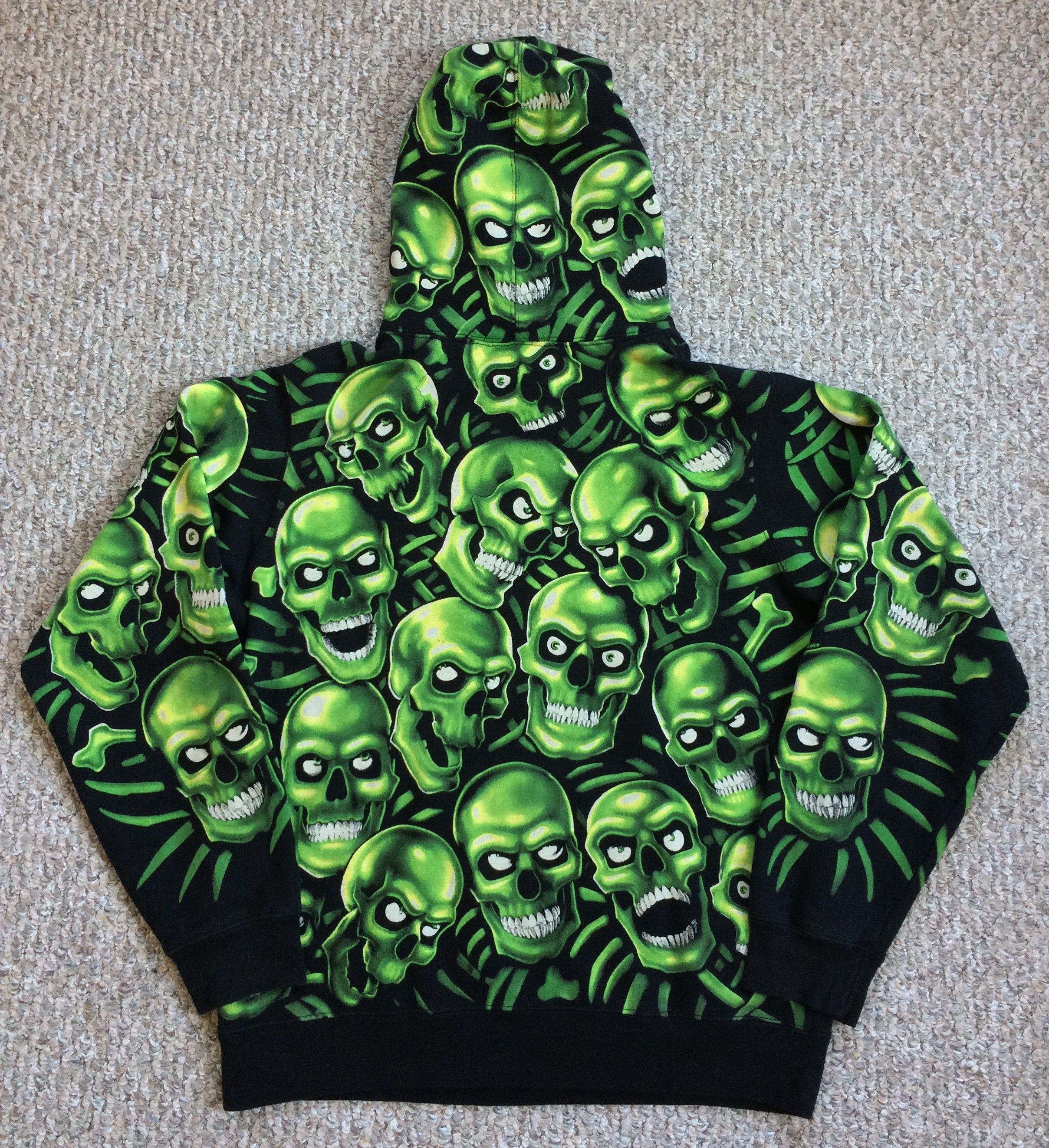Liquid Blue × Supreme S/S 2018 Supreme x Liquid Blue Skull Pile Hoodie Size US M / EU 48-50 / 2 - 7 Thumbnail
