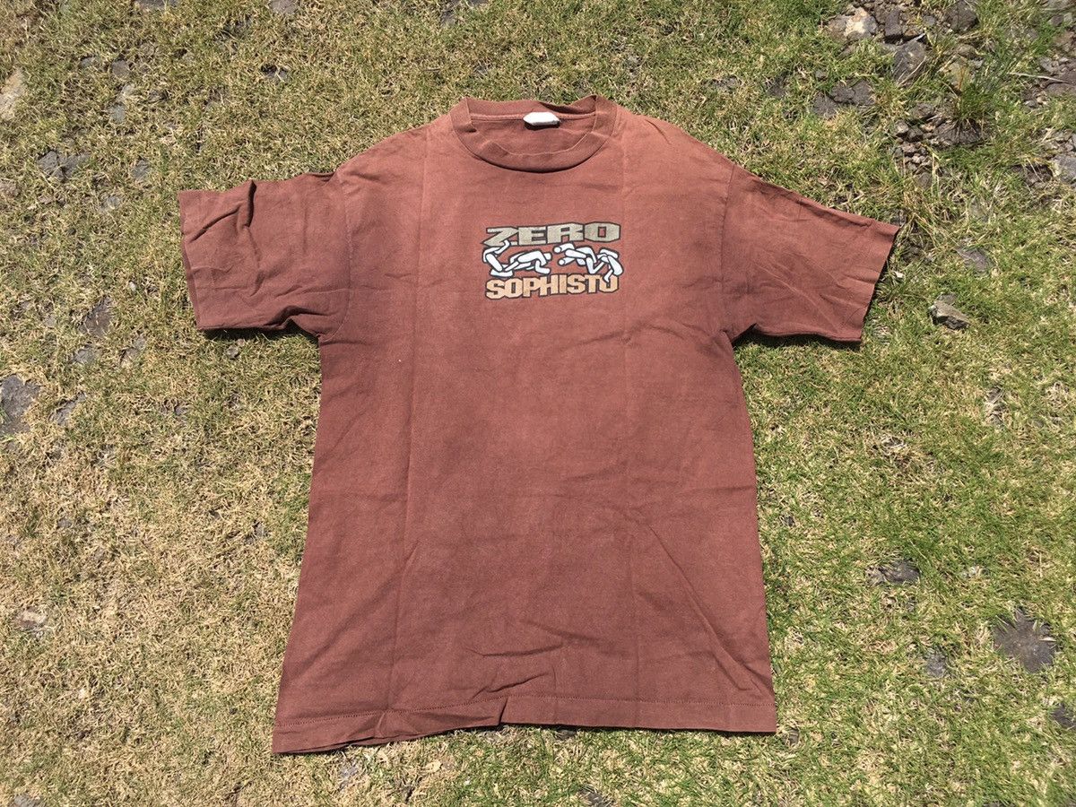 RARE Vintage 90s Zero Sophisto skateboarding tshirt