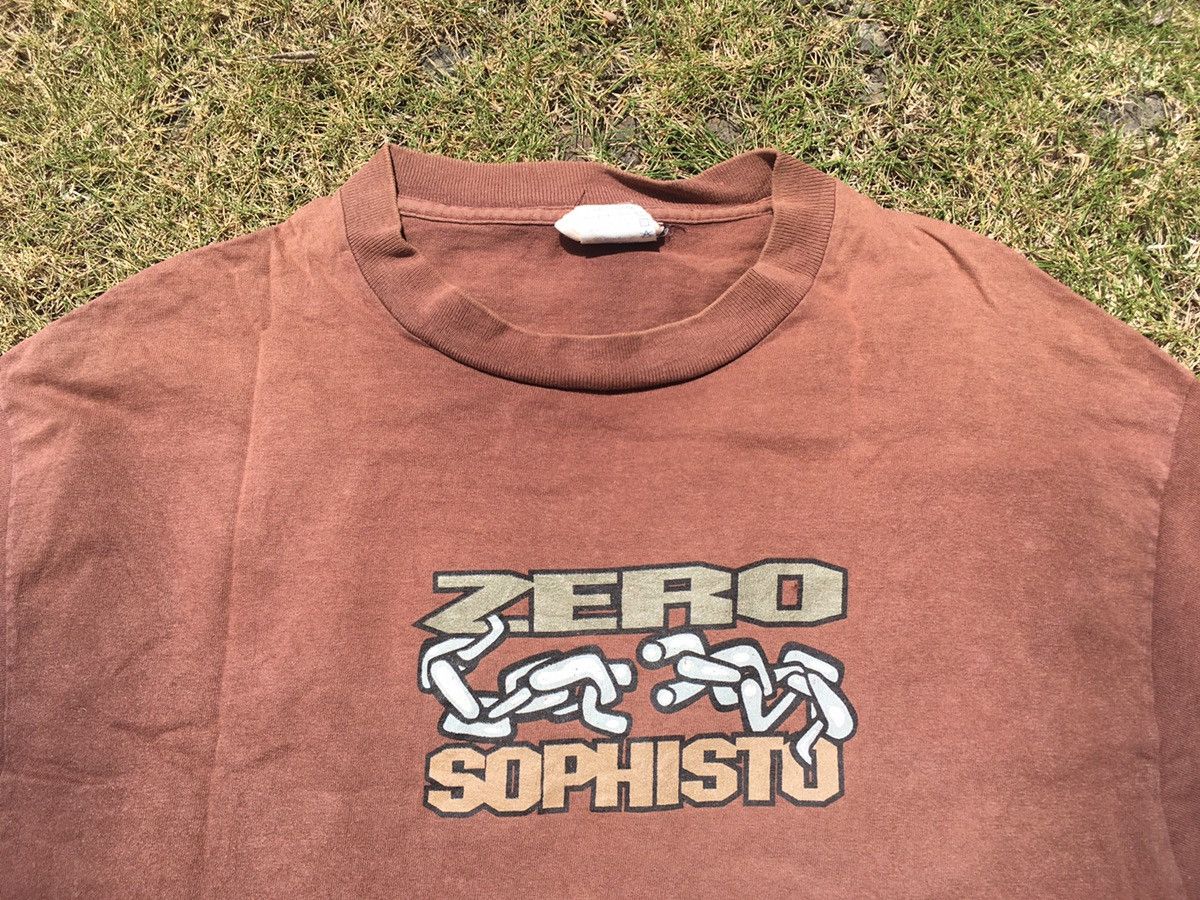 RARE Vintage 90s Zero Sophisto skateboarding tshirt