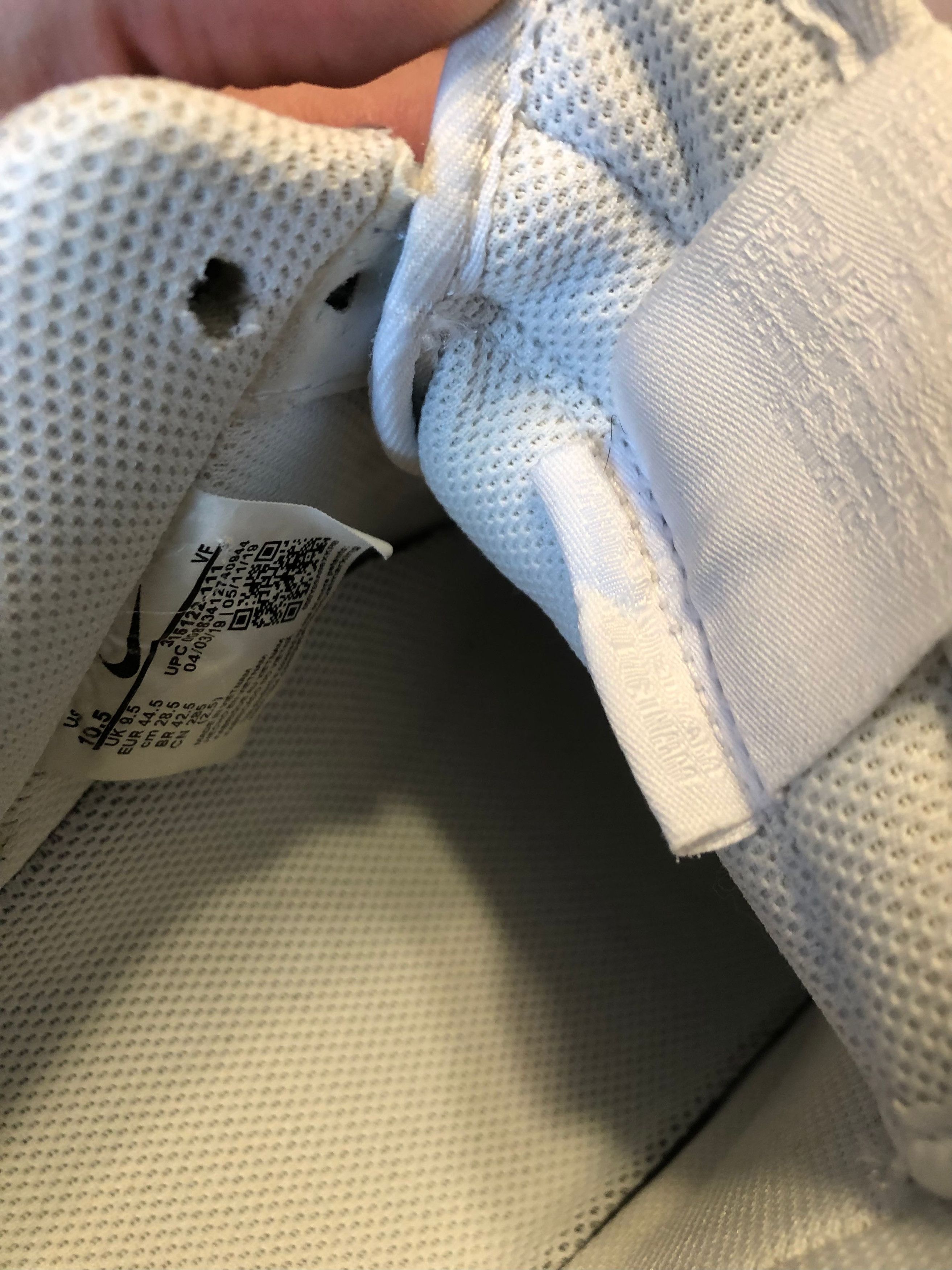 Nike Nike AF1 All White Size 10.5 Size US 10.5 / EU 43-44 - 6 Thumbnail