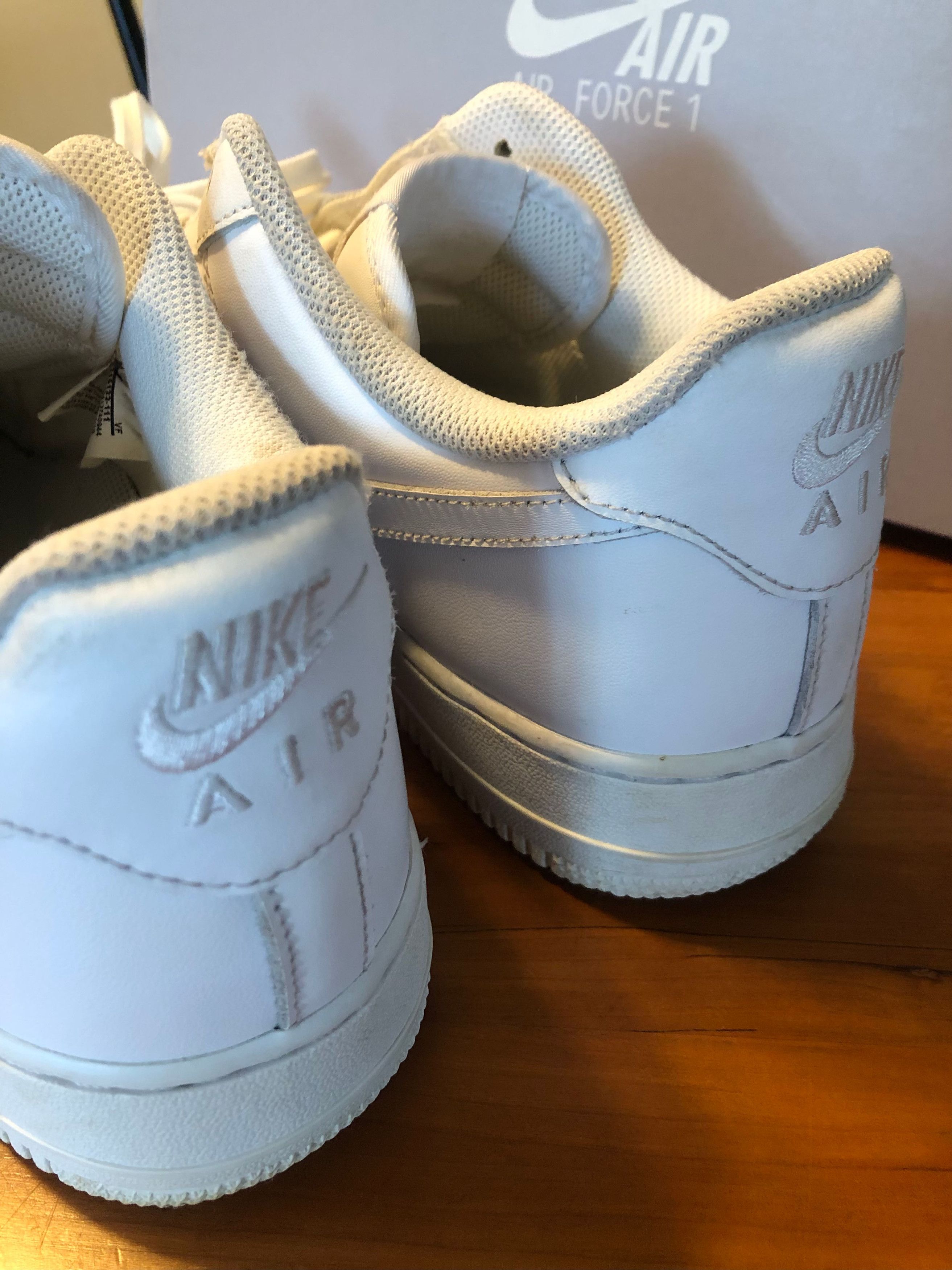 Nike Nike AF1 All White Size 10.5 Size US 10.5 / EU 43-44 - 5 Thumbnail