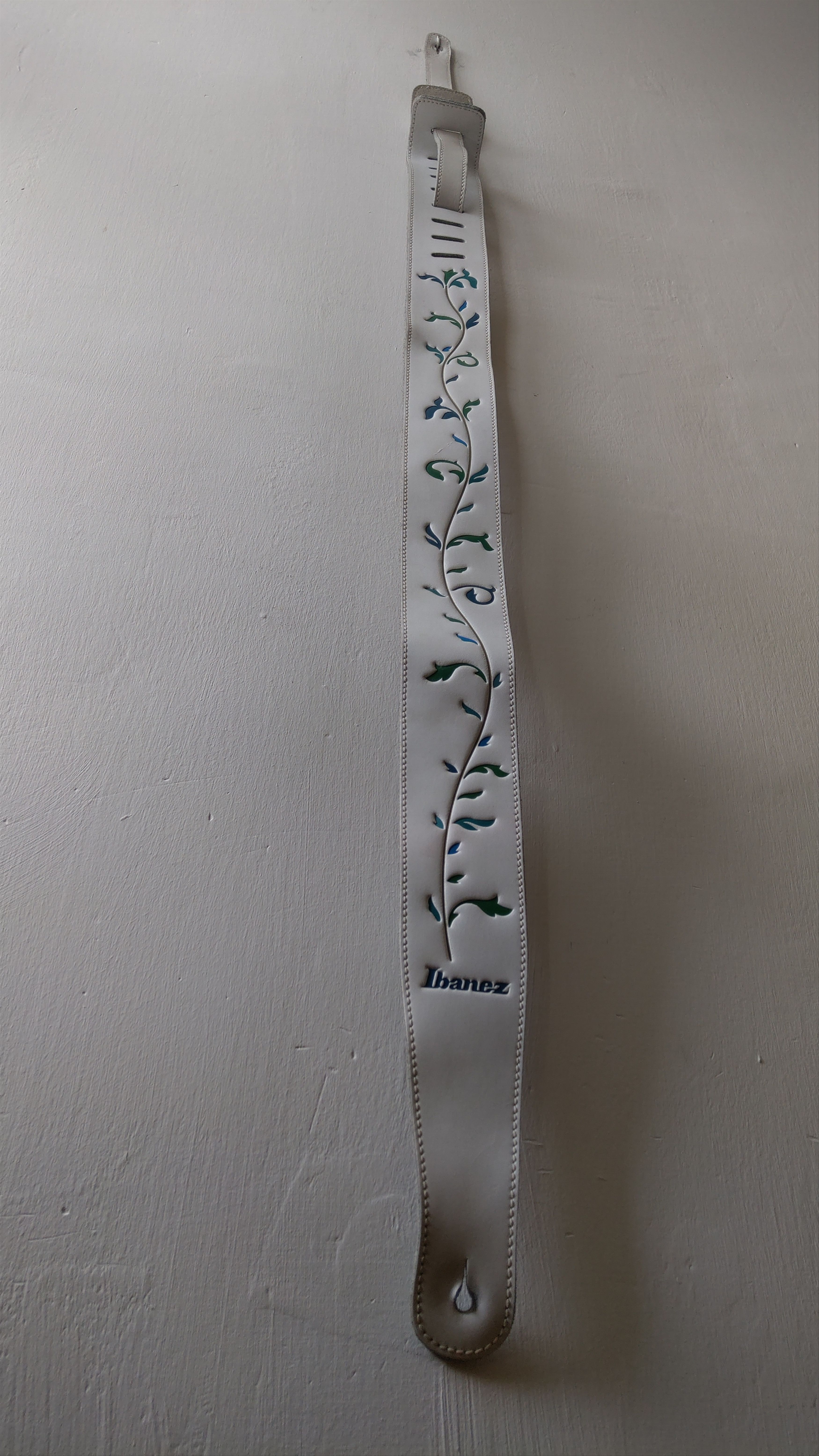 Band Tees 100% Leather IBANEZ Vintage Guitar Belt 'Tree Of Life' Strap Size ONE SIZE - 9 Thumbnail