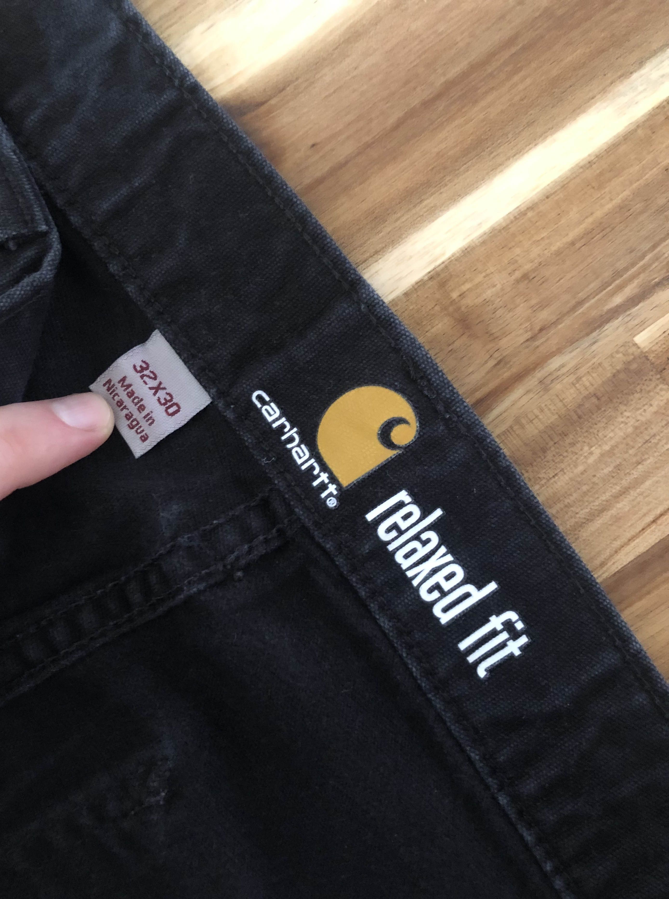 Carhartt Black Cotton Carhartt Pants 32 Size US 32 / EU 48 - 3 Thumbnail