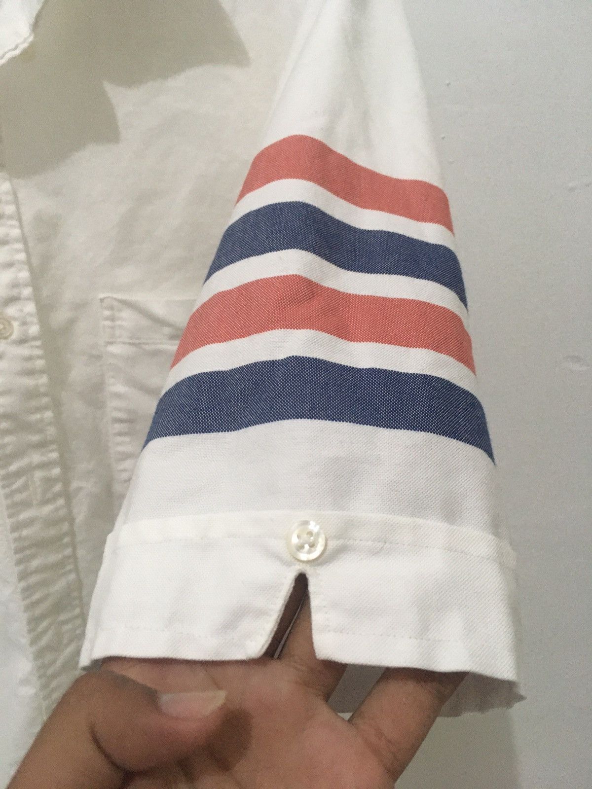 Thom Browne Thom Browne Short Sleeve Shirt 4-bar Size US S / EU 44-46 / 1 - 4 Thumbnail
