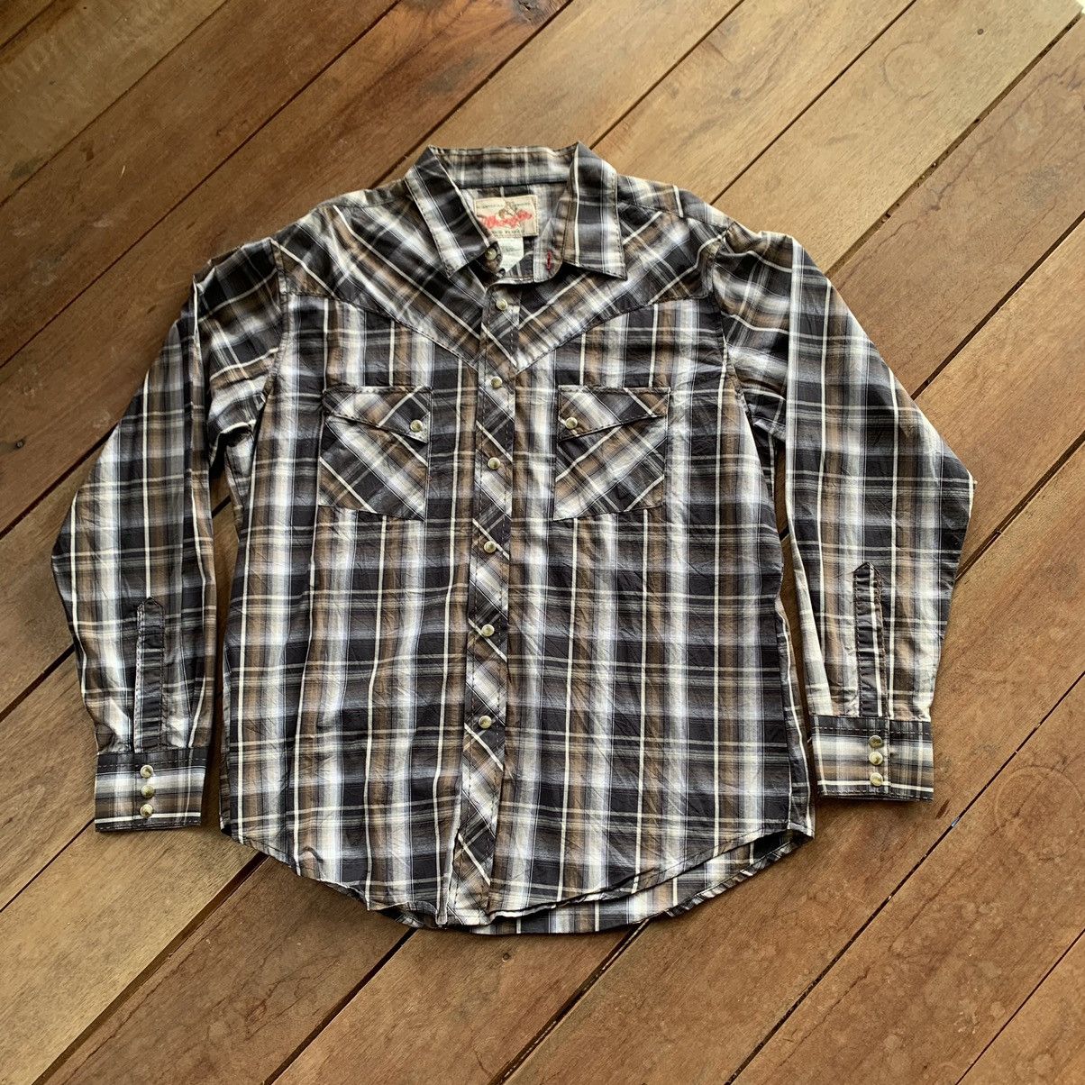 Vintage Vintage Wrangler Western Shirt Size US L / EU 52-54 / 3 - 1 Thumbnail