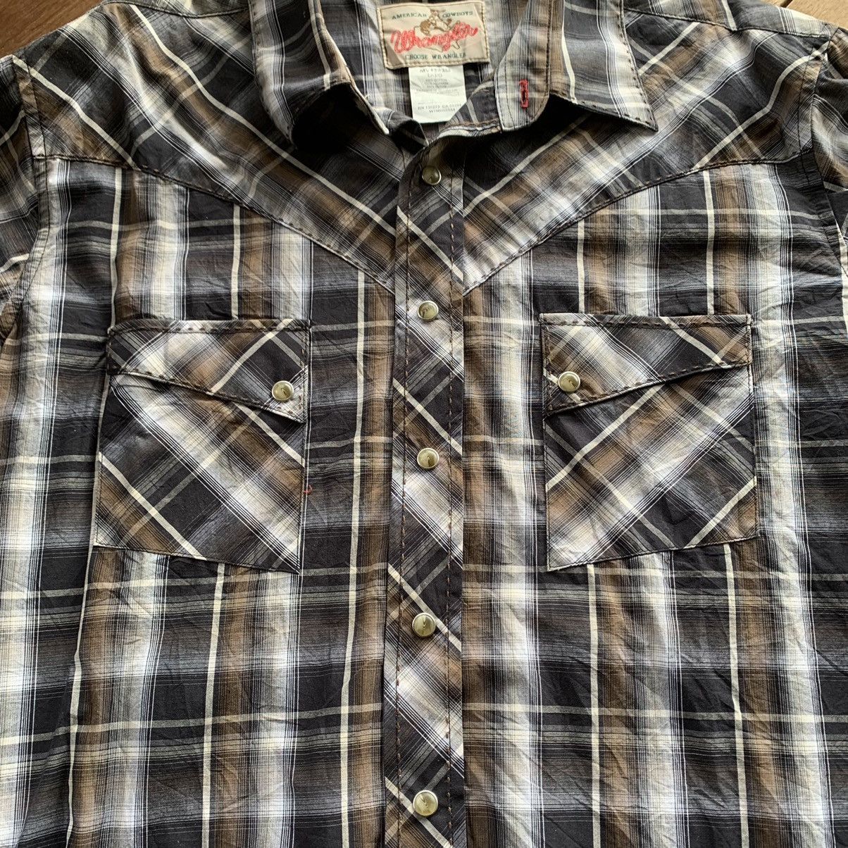 Vintage Vintage Wrangler Western Shirt Size US L / EU 52-54 / 3 - 3 Thumbnail