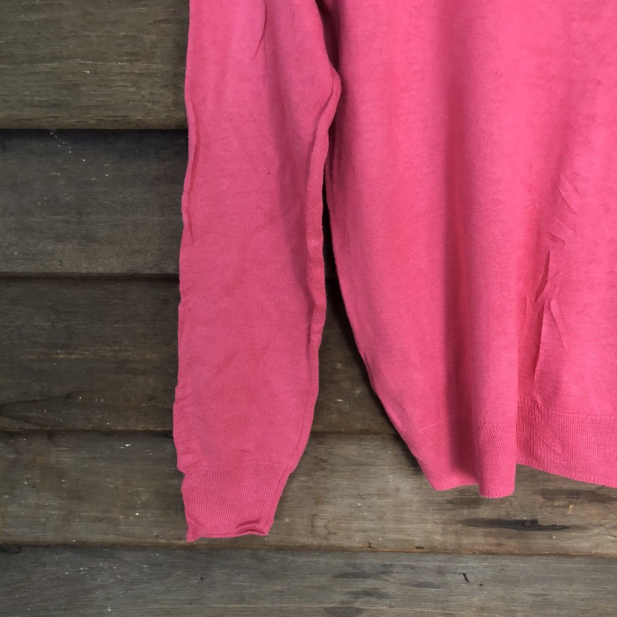 Homespun Knitwear × Japanese Brand Japanese Brand Pink Caridgan thin japan #7238 Size M / US 6-8 / IT 42-44 - 9 Thumbnail