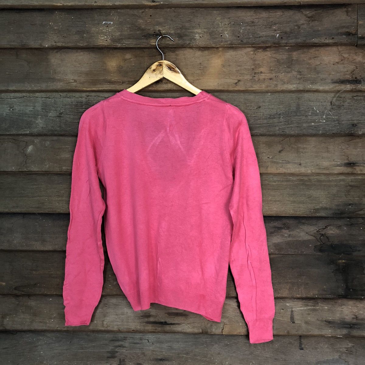 Homespun Knitwear × Japanese Brand Japanese Brand Pink Caridgan thin japan #7238 Size M / US 6-8 / IT 42-44 - 8 Thumbnail