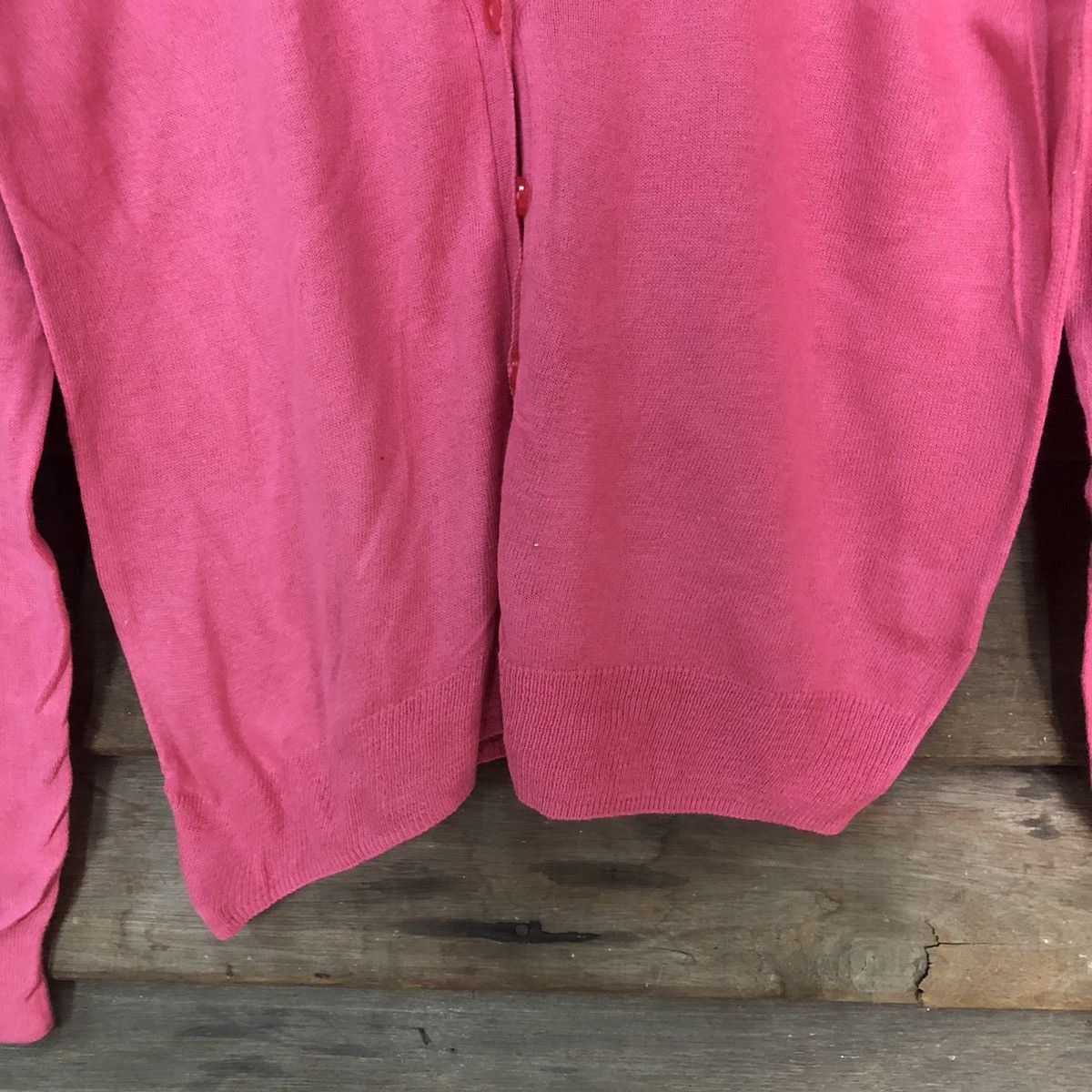 Homespun Knitwear × Japanese Brand Japanese Brand Pink Caridgan thin japan #7238 Size M / US 6-8 / IT 42-44 - 6 Thumbnail