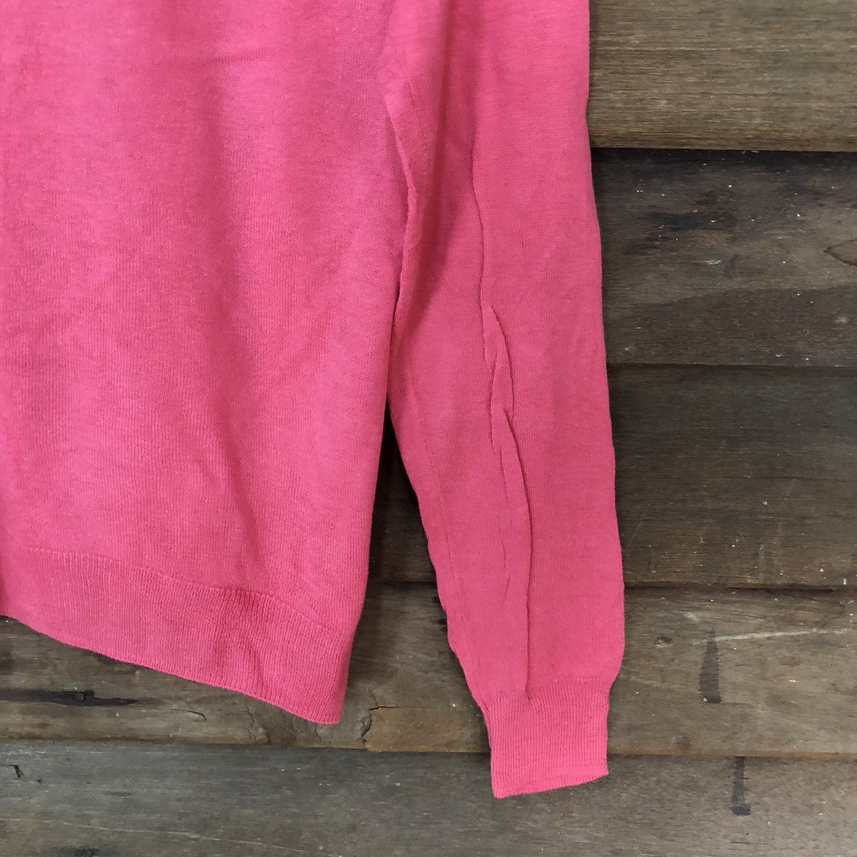 Homespun Knitwear × Japanese Brand Japanese Brand Pink Caridgan thin japan #7238 Size M / US 6-8 / IT 42-44 - 10 Thumbnail