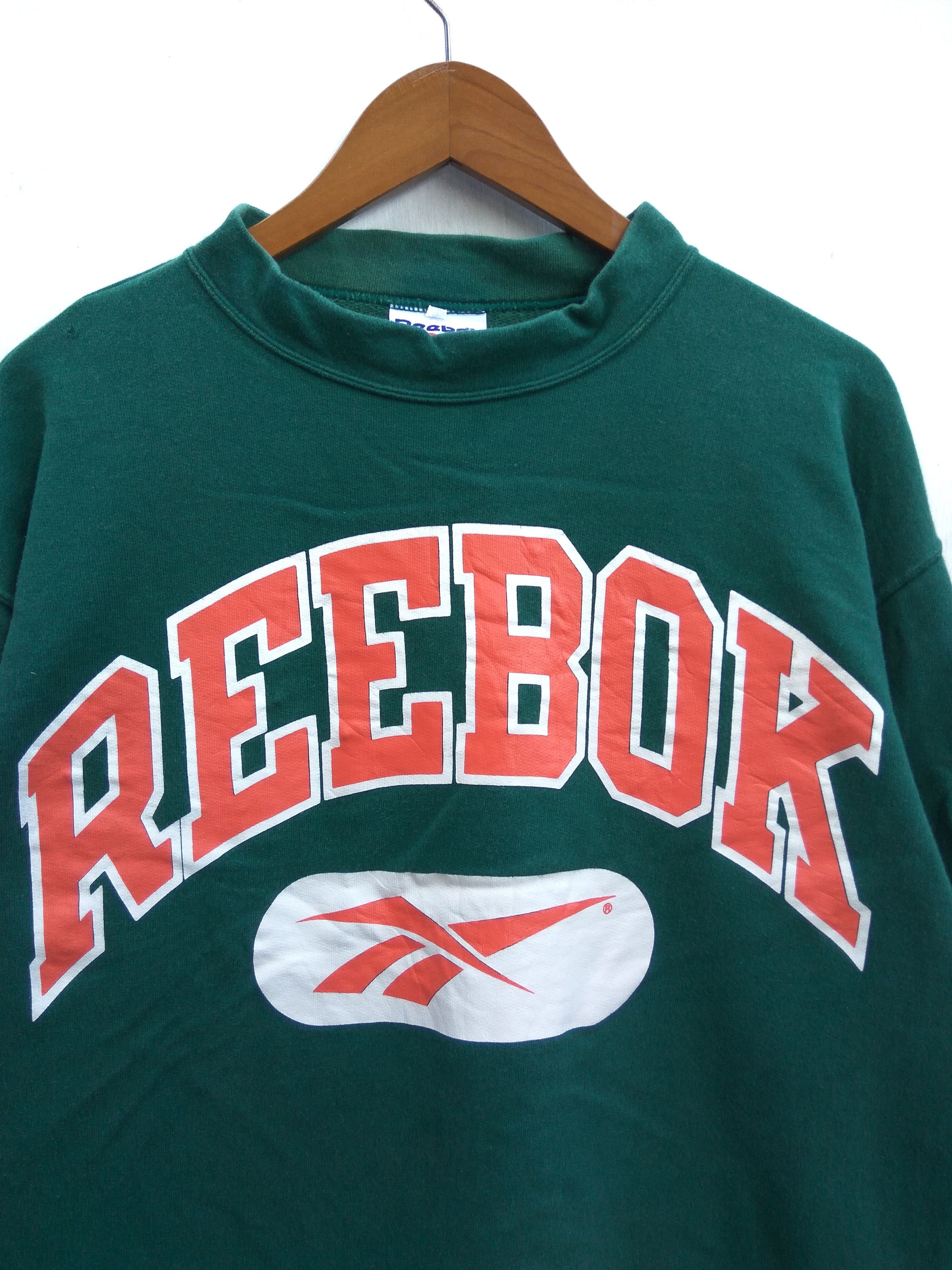 Reebok Vintage 90s Vintage Reebok sweatshirt Size US L / EU 52-54 / 3 - 2 Thumbnail