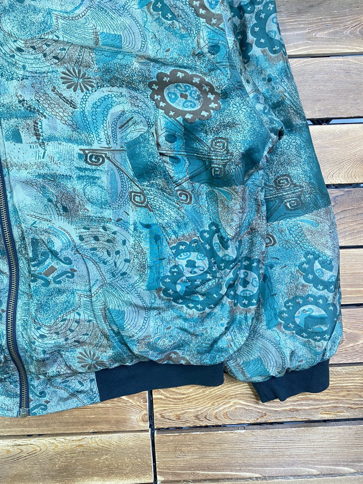 Japanese Brand × Vintage Vintage Pure Silk Bomber Jacket Japanese Brand Size M Size US M / EU 48-50 / 2 - 3 Thumbnail