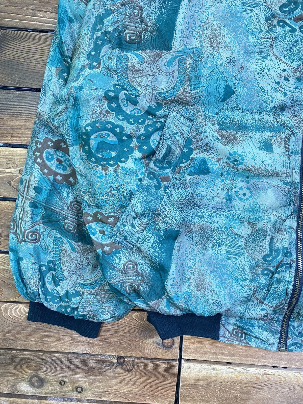 Japanese Brand × Vintage Vintage Pure Silk Bomber Jacket Japanese Brand Size M Size US M / EU 48-50 / 2 - 4 Thumbnail