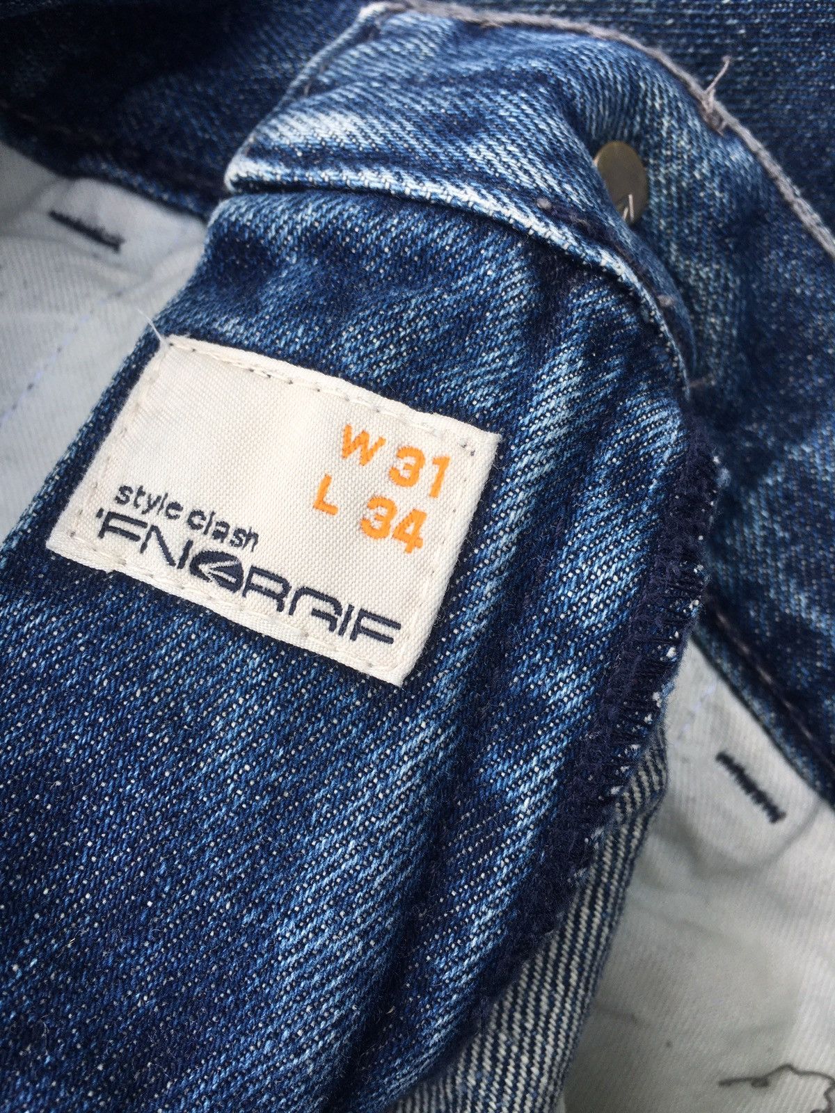 Energie × If Six Was Nine × Japanese Brand FLARED🔥 ENERGIE KROLL STYLE DENIM JEANS PANTS Size US 32 / EU 48 - 6 Thumbnail