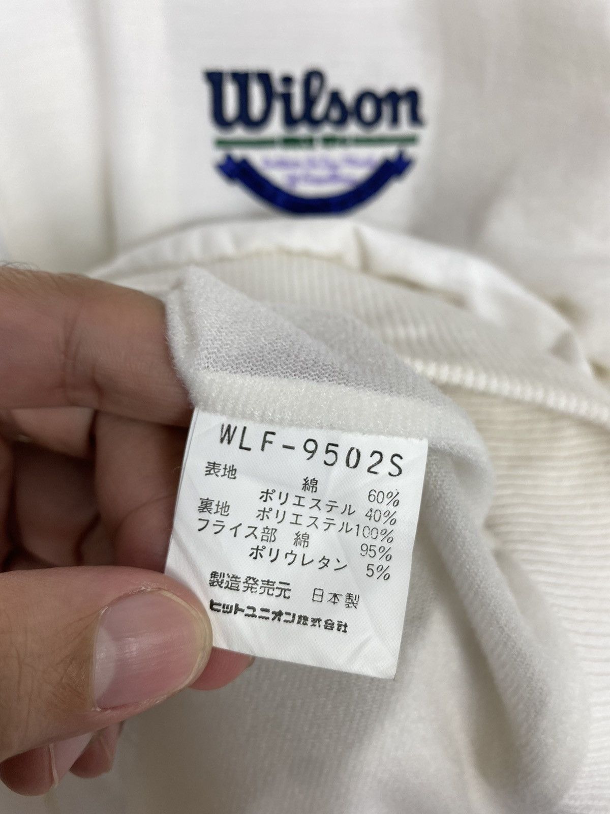 Wilson Rare‼️ Vintage Wilson Tennis Hoodie Big Logo Made in Japan Size M / US 6-8 / IT 42-44 - 6 Thumbnail