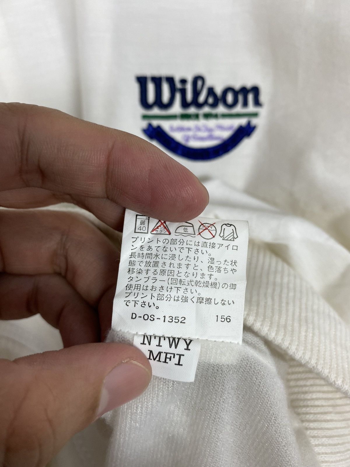 Wilson Rare‼️ Vintage Wilson Tennis Hoodie Big Logo Made in Japan Size M / US 6-8 / IT 42-44 - 7 Thumbnail