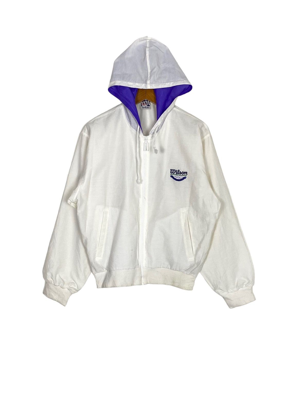 Wilson Rare‼️ Vintage Wilson Tennis Hoodie Big Logo Made in Japan Size M / US 6-8 / IT 42-44 - 2 Thumbnail