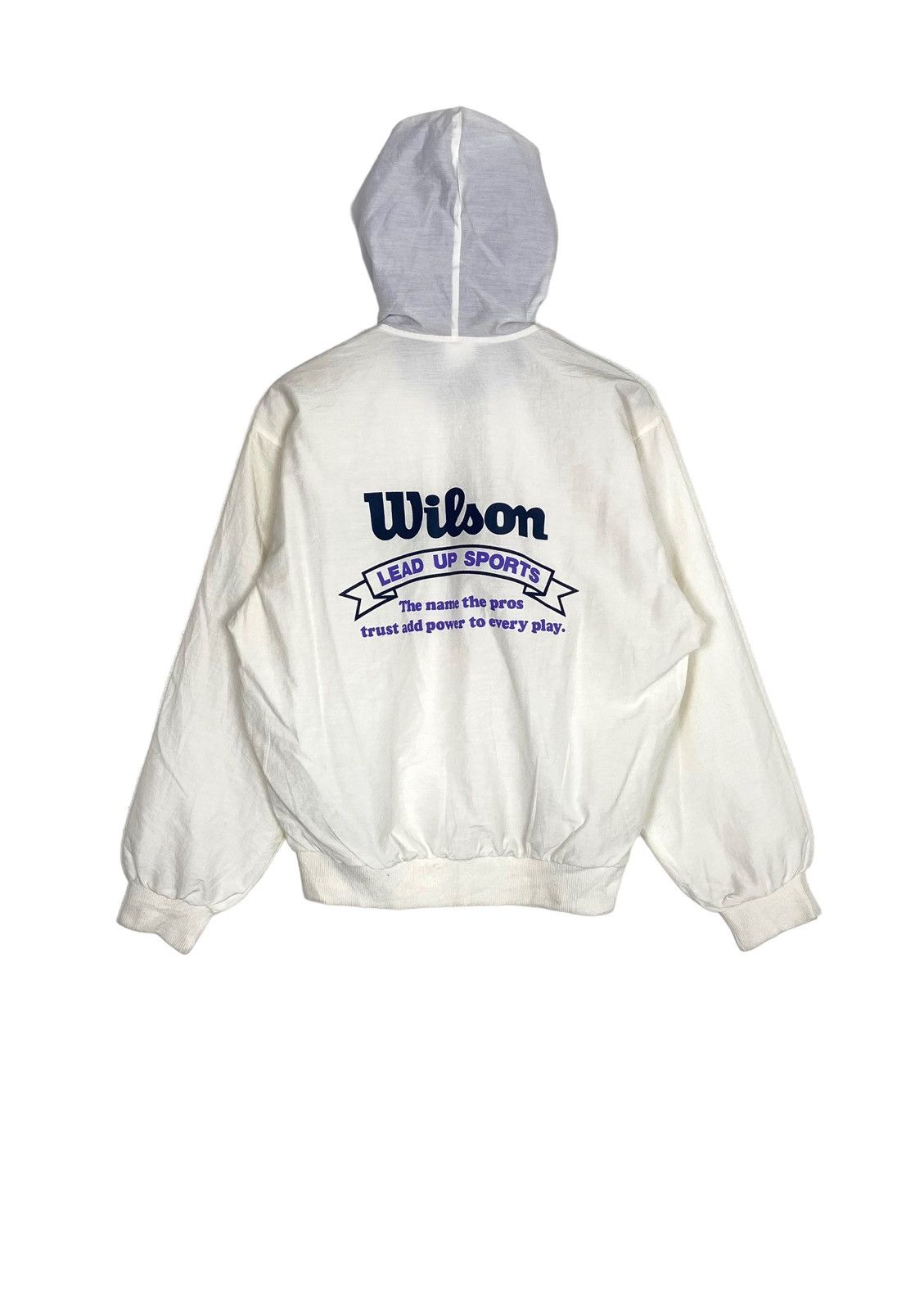Wilson Rare‼️ Vintage Wilson Tennis Hoodie Big Logo Made in Japan Size M / US 6-8 / IT 42-44 - 1 Thumbnail