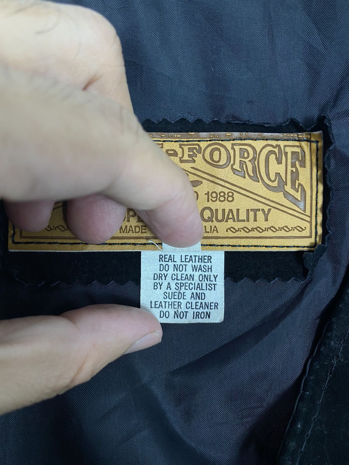 Vintage Rare‼️Vintage Work Force Leather Vest Suede Made Australia Size US XL / EU 56 / 4 - 5 Thumbnail